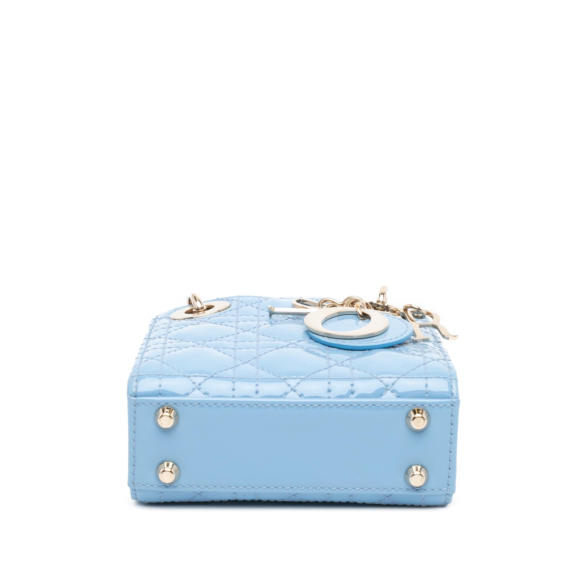 Dior Micro Patent Cannage Lady Dior