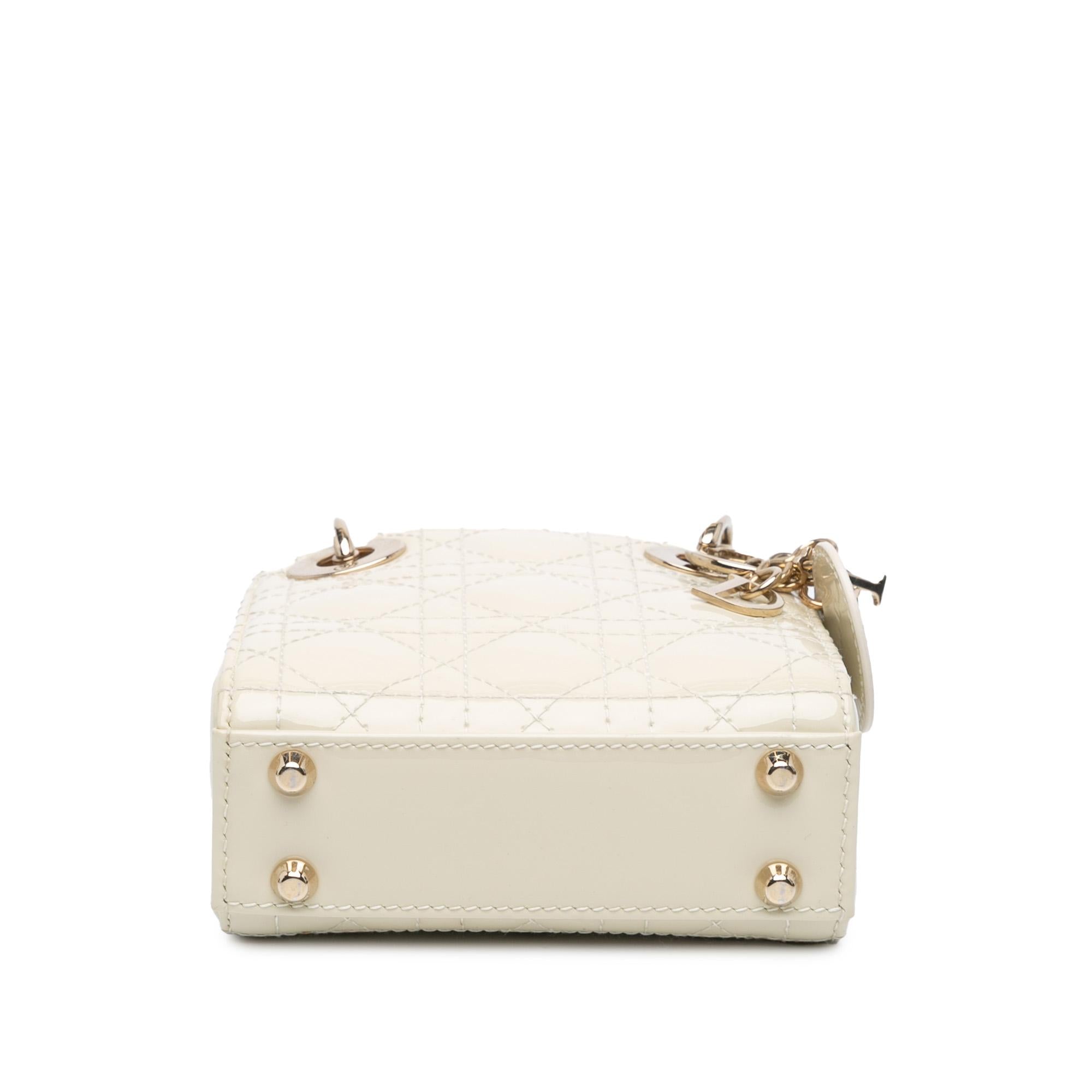 Dior Micro Patent Cannage Lady Dior