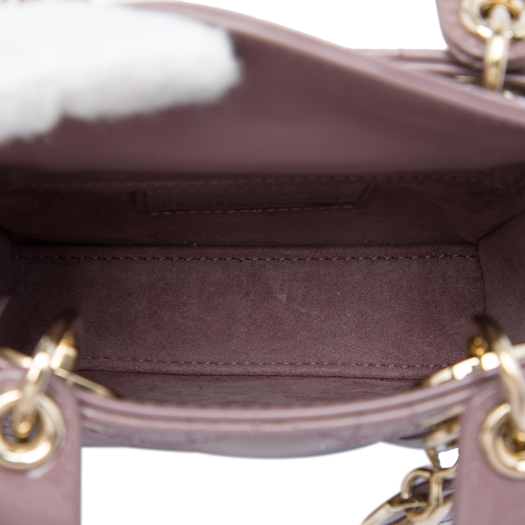 Dior Micro Patent Cannage Lady Dior