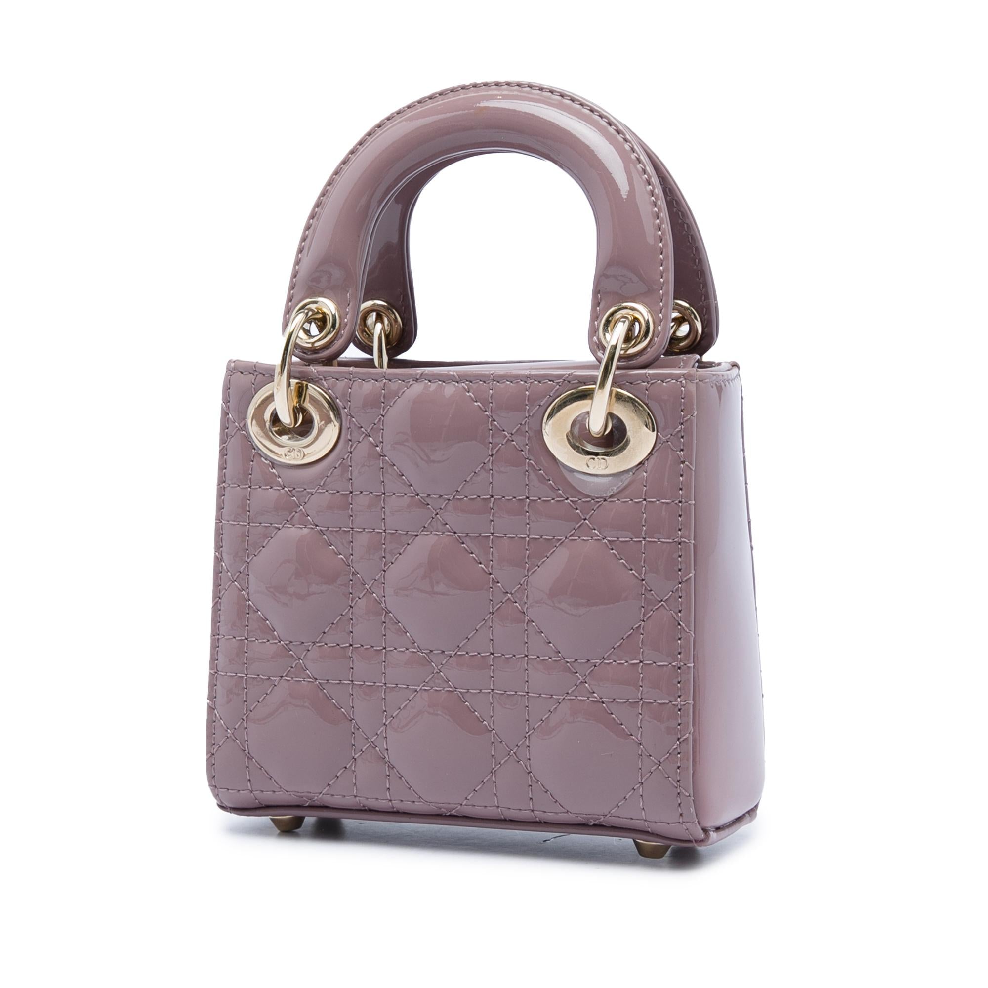 Dior Micro Patent Cannage Lady Dior