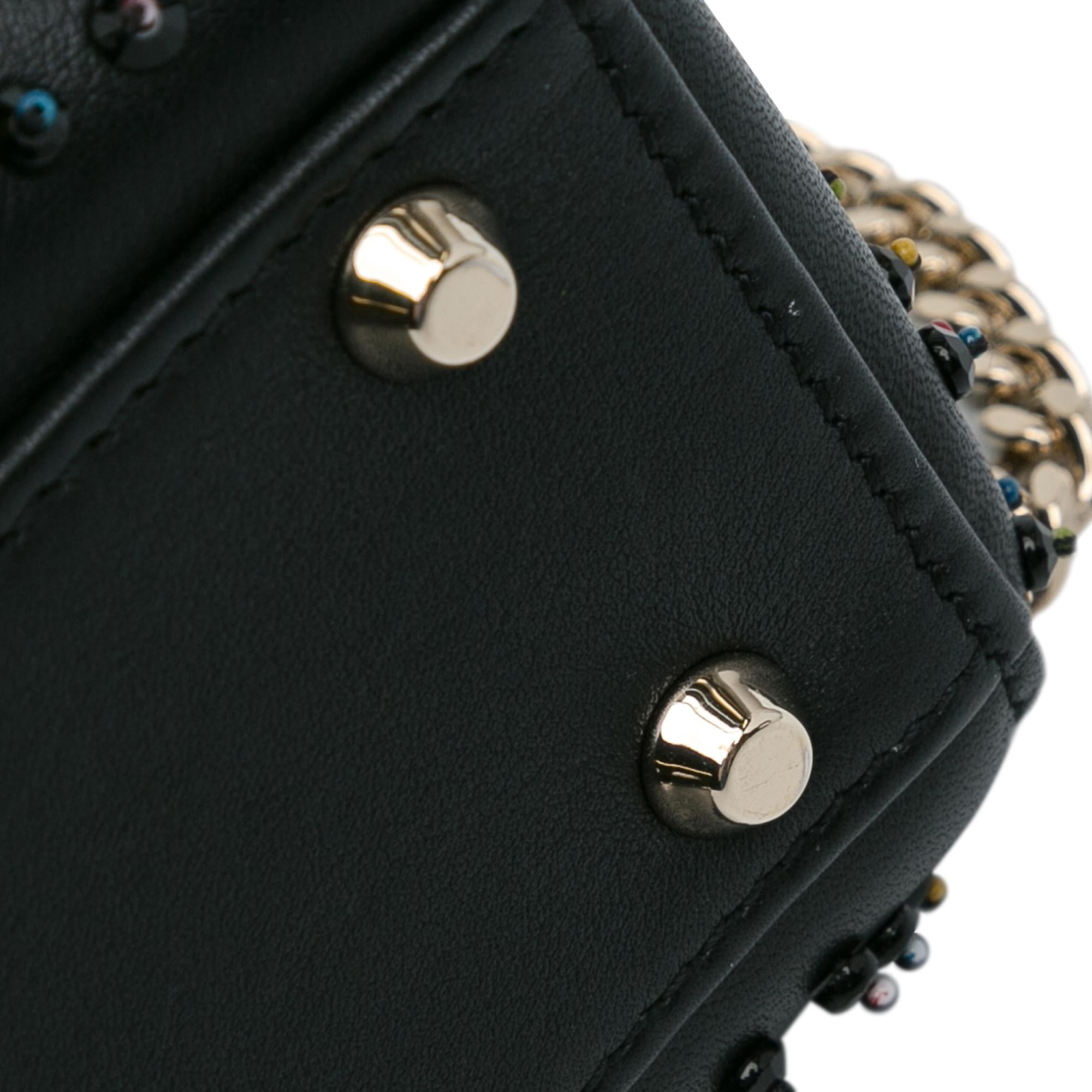Dior Mini Beaded Lambskin Cannage Lady Dior (SHG-T5wYHY)
