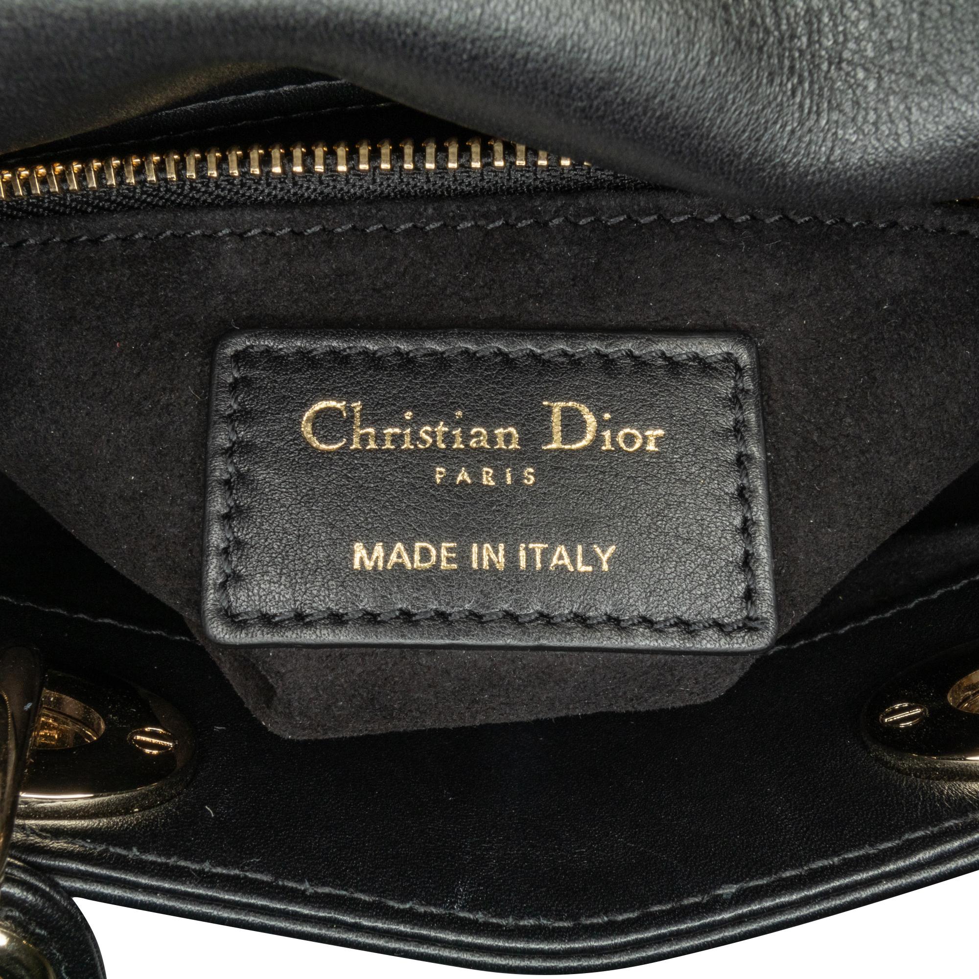 Dior Mini Beaded Lambskin Cannage Lady Dior (SHG-T5wYHY)