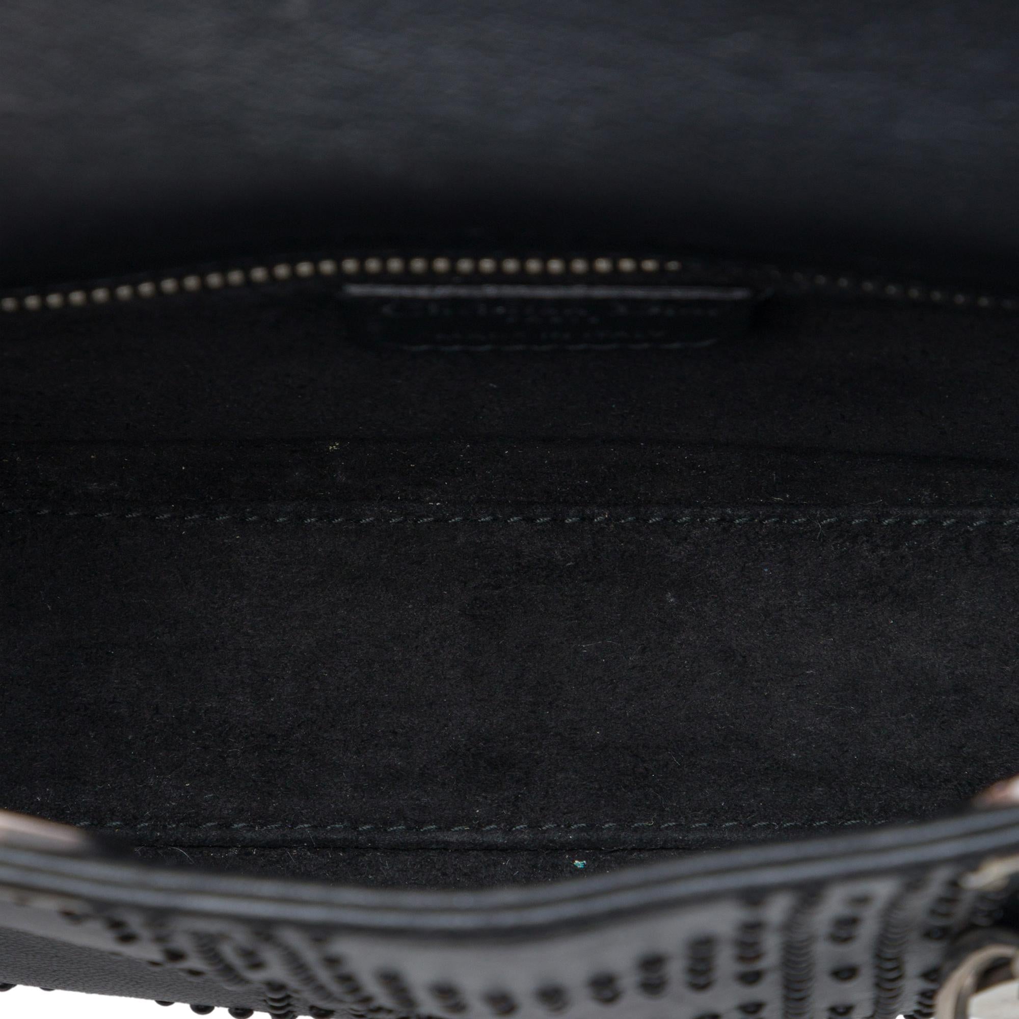 Dior Mini Calfskin Cannage Studded Lady Dior