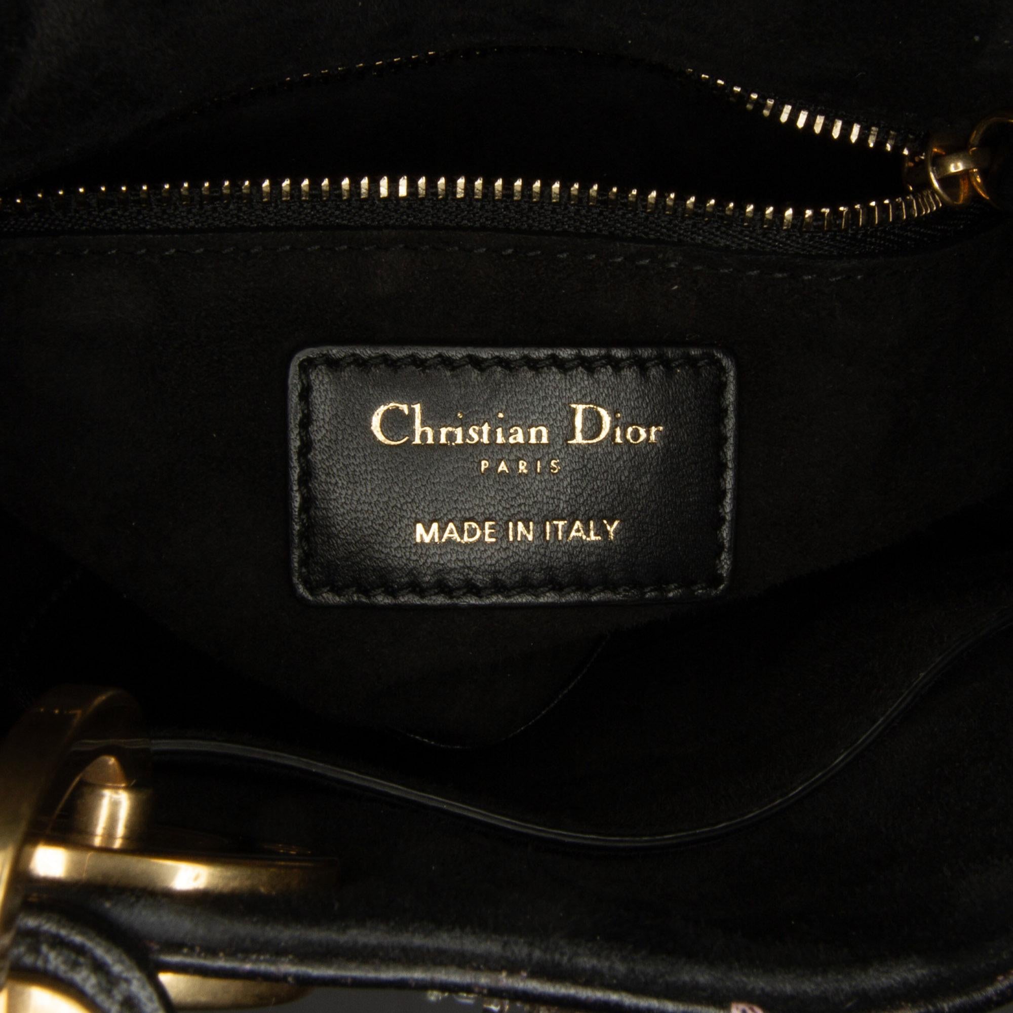 Dior Mini Calfskin I Feel Blue Lady Dior (SHG-MDAjUh)