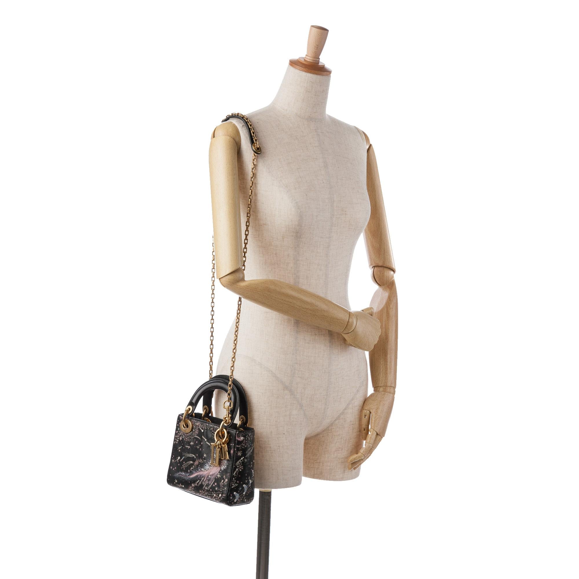 Dior Mini Calfskin I Feel Blue Lady Dior (SHG-MDAjUh)