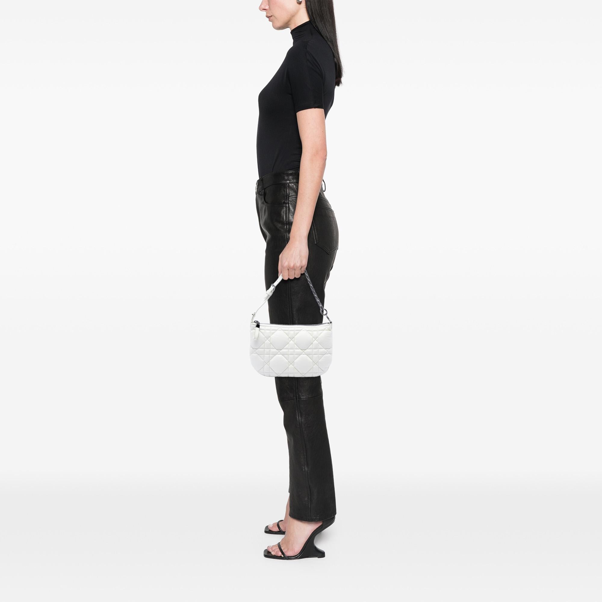 Dior Mini Calfskin Macrocannage Dior Caro Tulip Bag