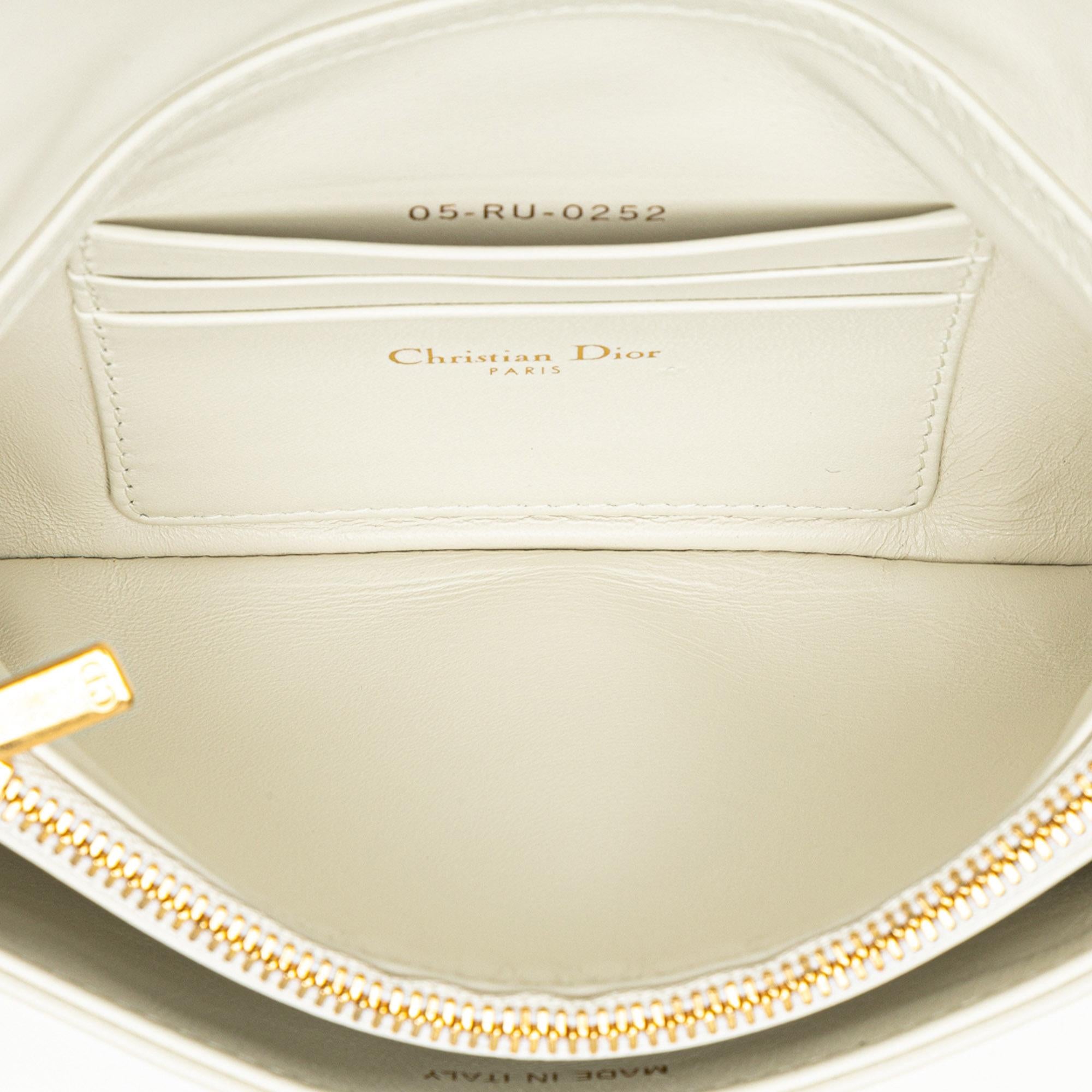 Dior Mini Calfskin Macrocannage Lucky Star Caro Bag