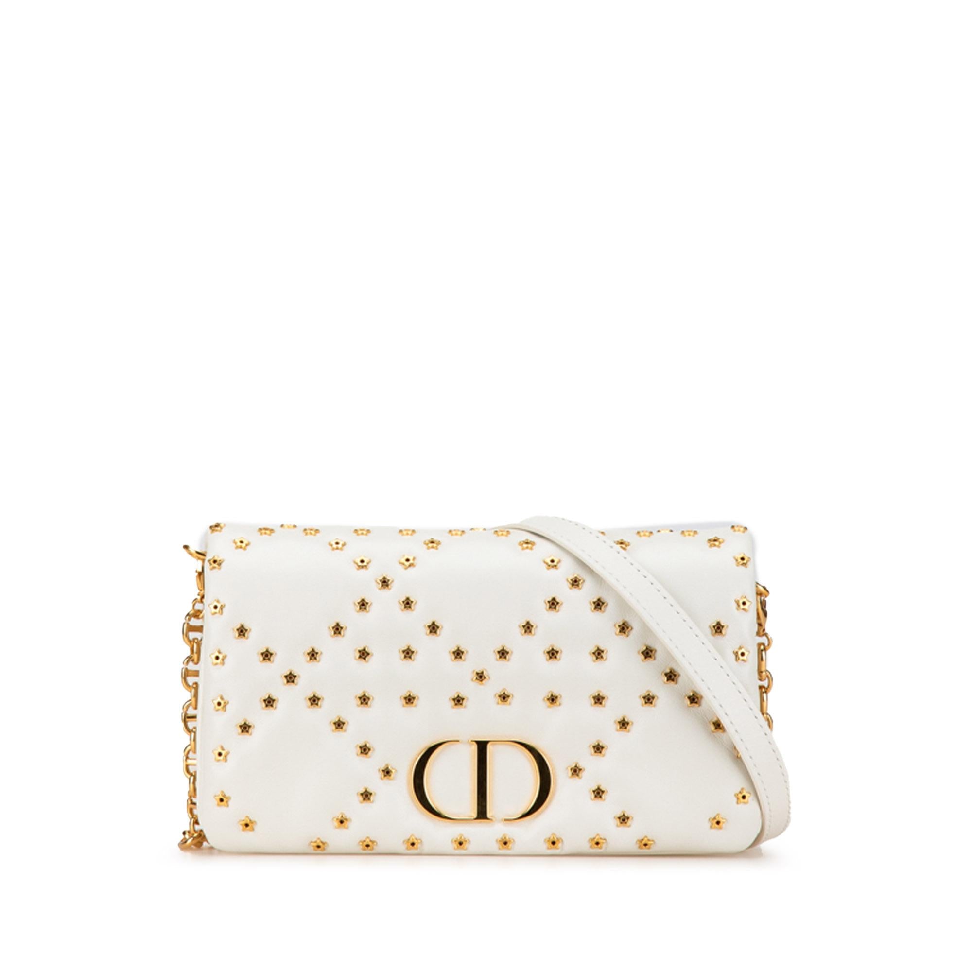 Dior Mini Calfskin Macrocannage Lucky Star Caro Bag