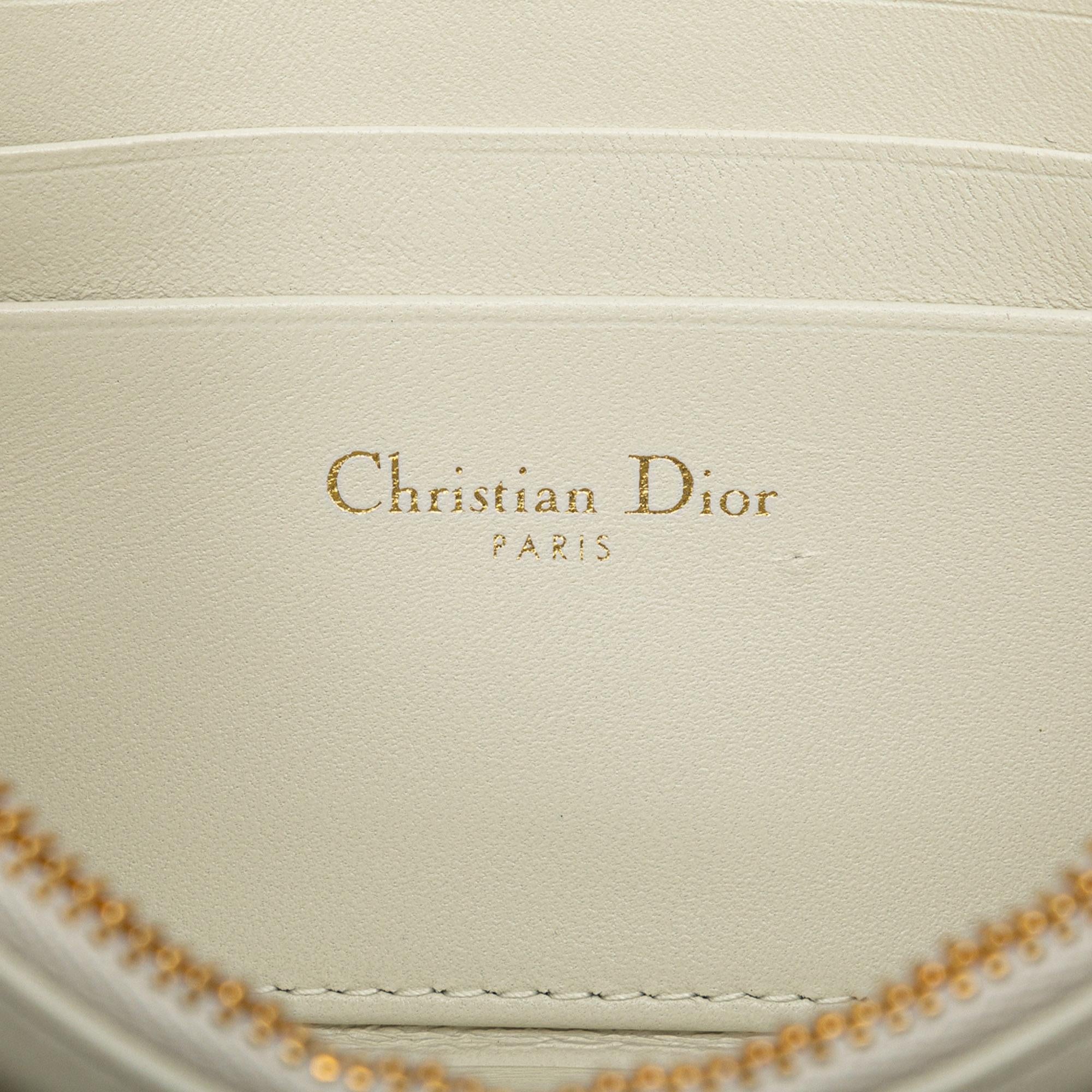 Dior Mini Calfskin Macrocannage Lucky Star Caro Bag