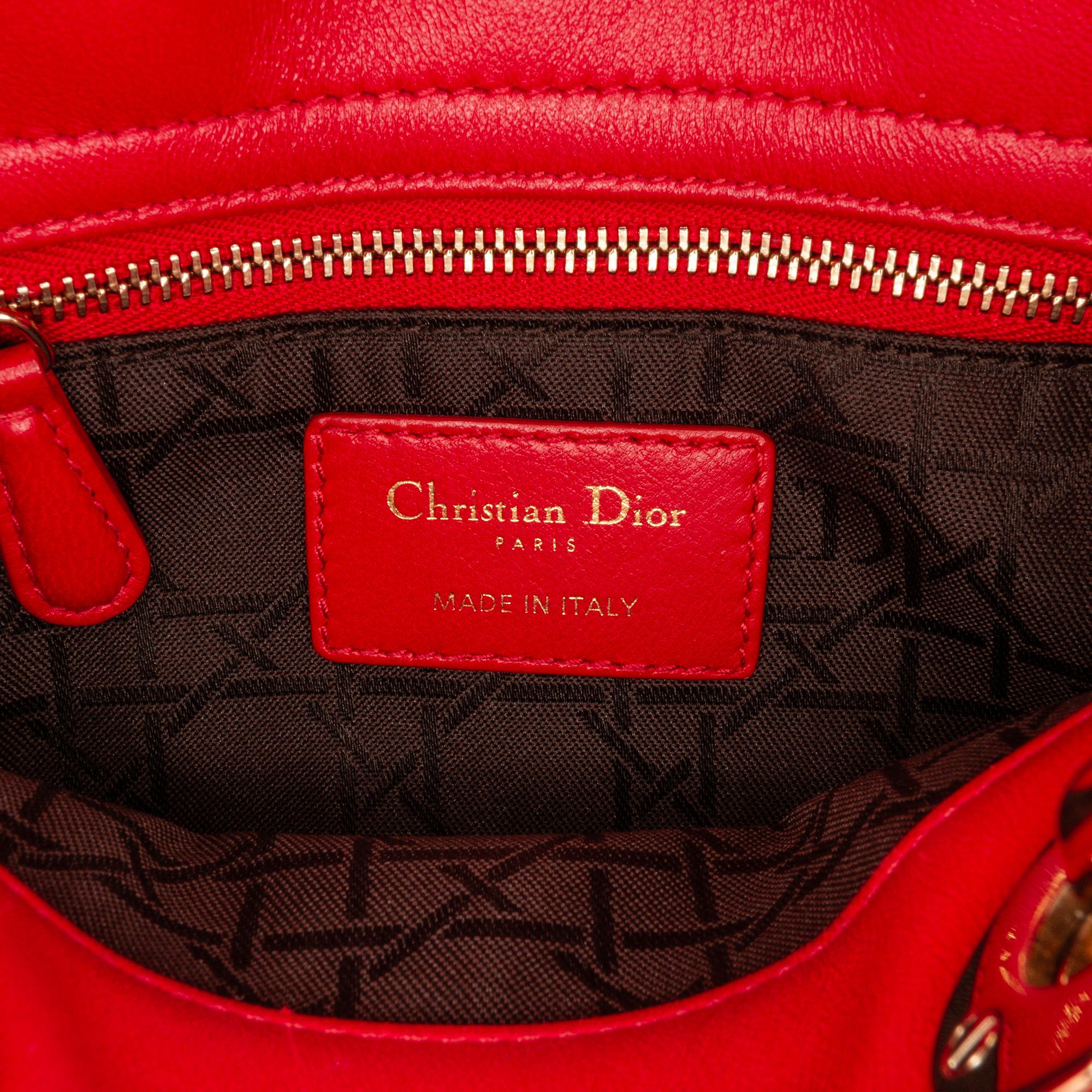 Dior Mini Cannage Lambskin Lady Dior (SHG-JGcyRi)