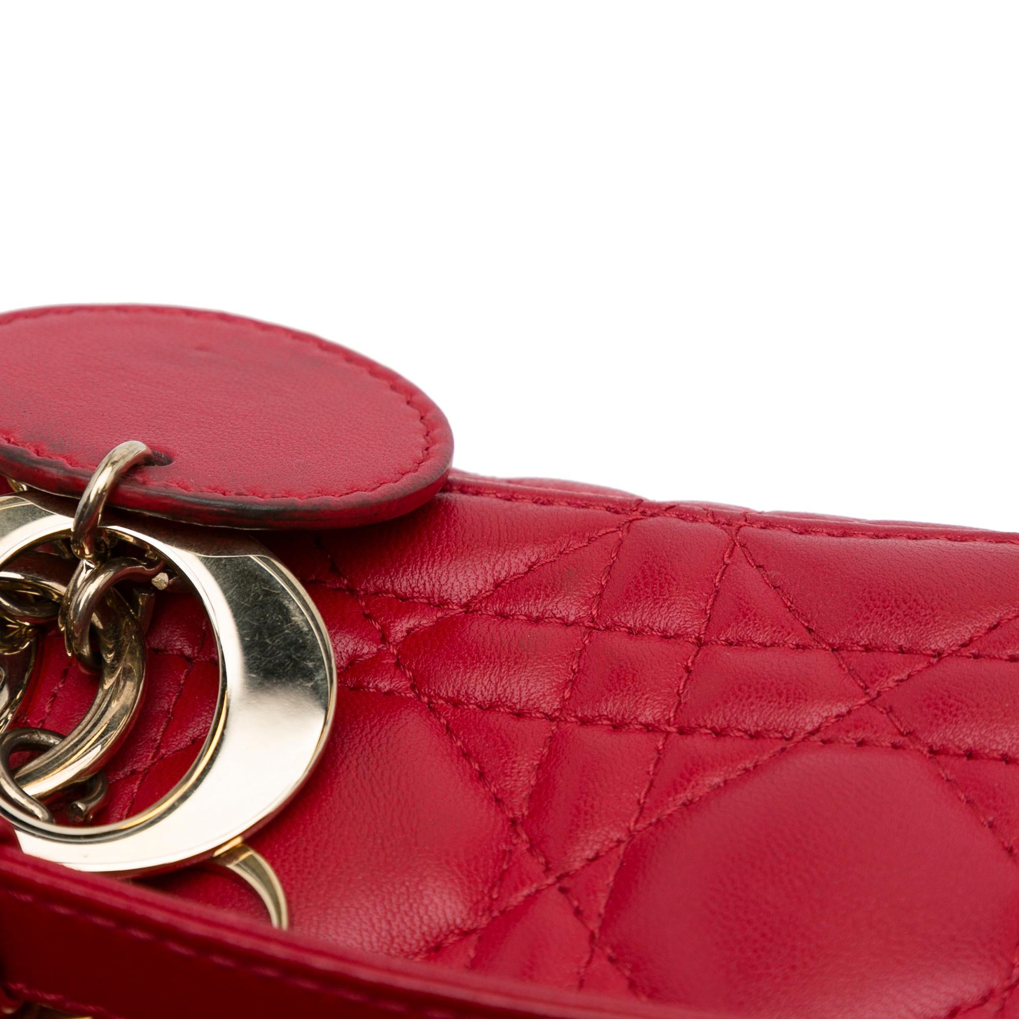 Dior Mini Cannage Lambskin Lady Dior (SHG-JGcyRi)