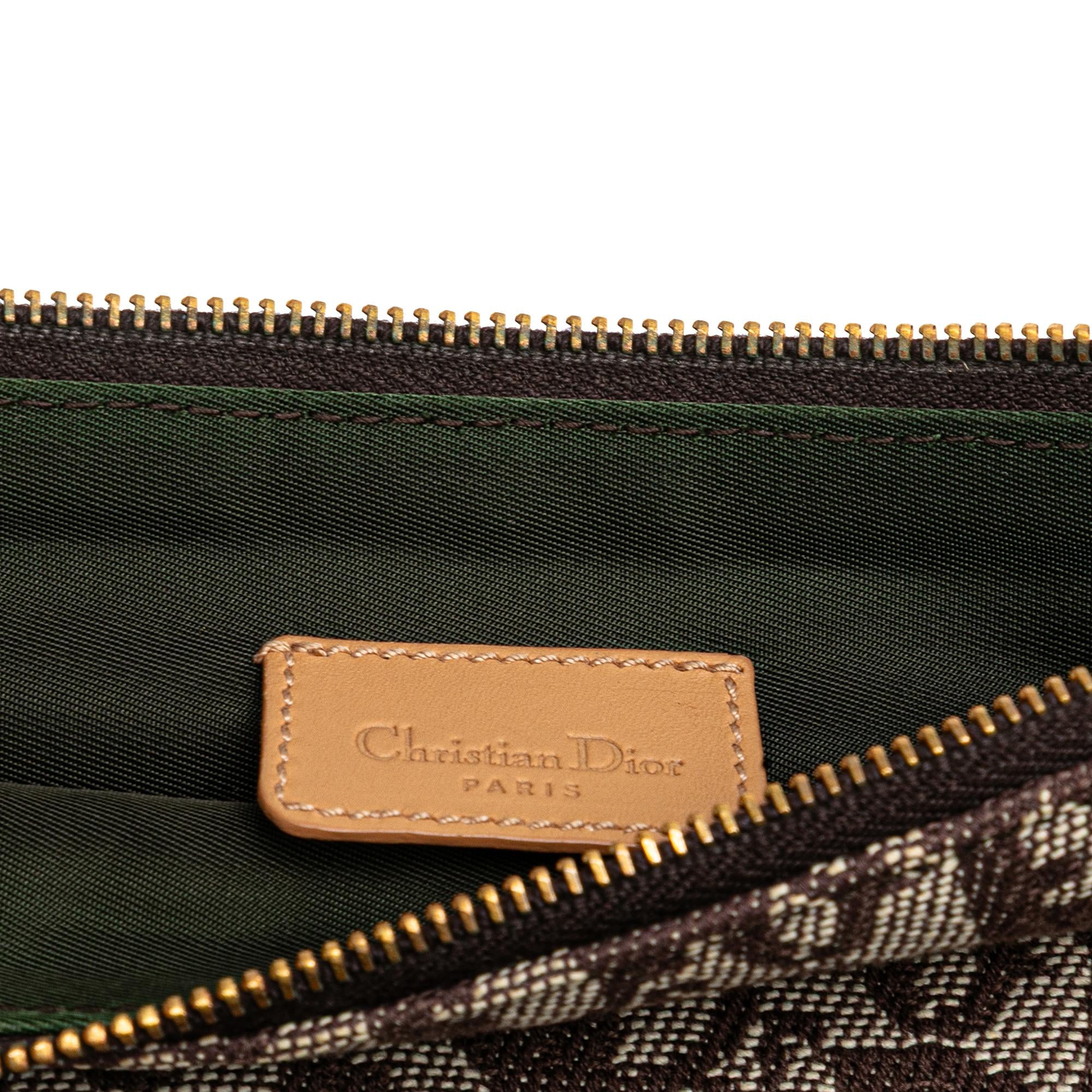 Dior Mini Diorissimo Canvas Saddle Pochette