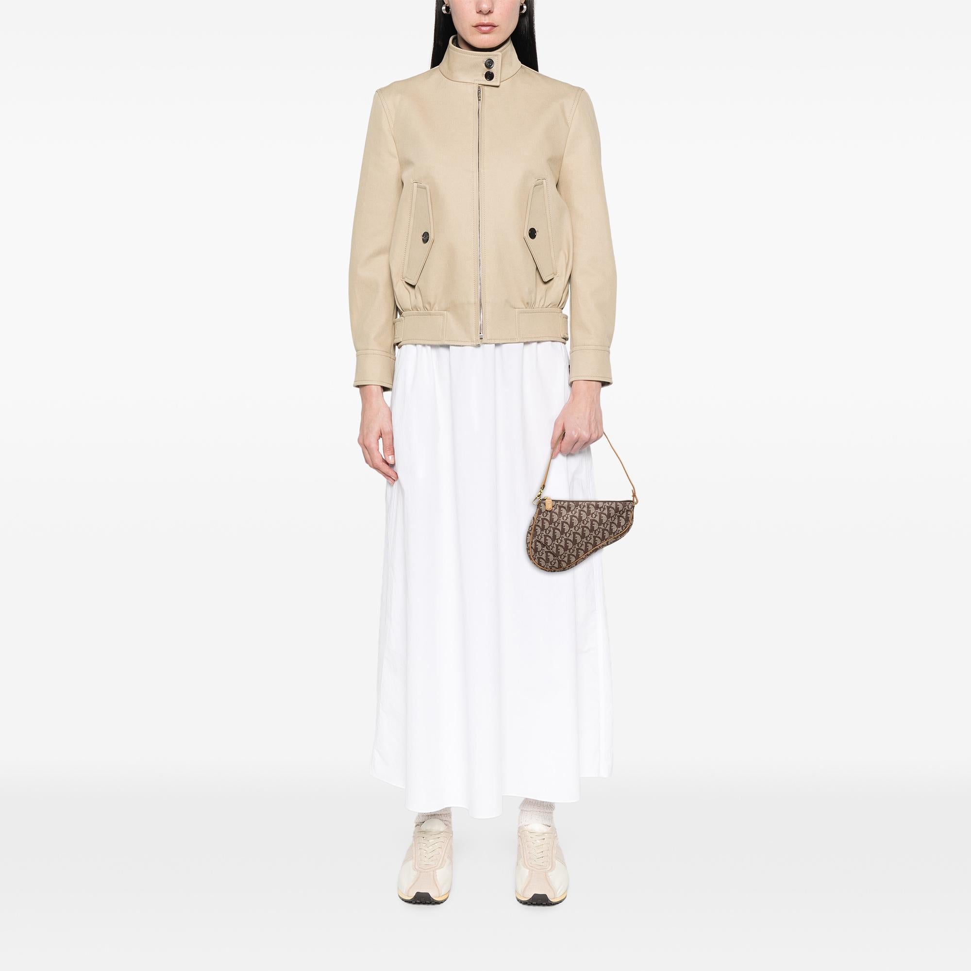 Dior Mini Diorissimo Canvas Saddle Pochette