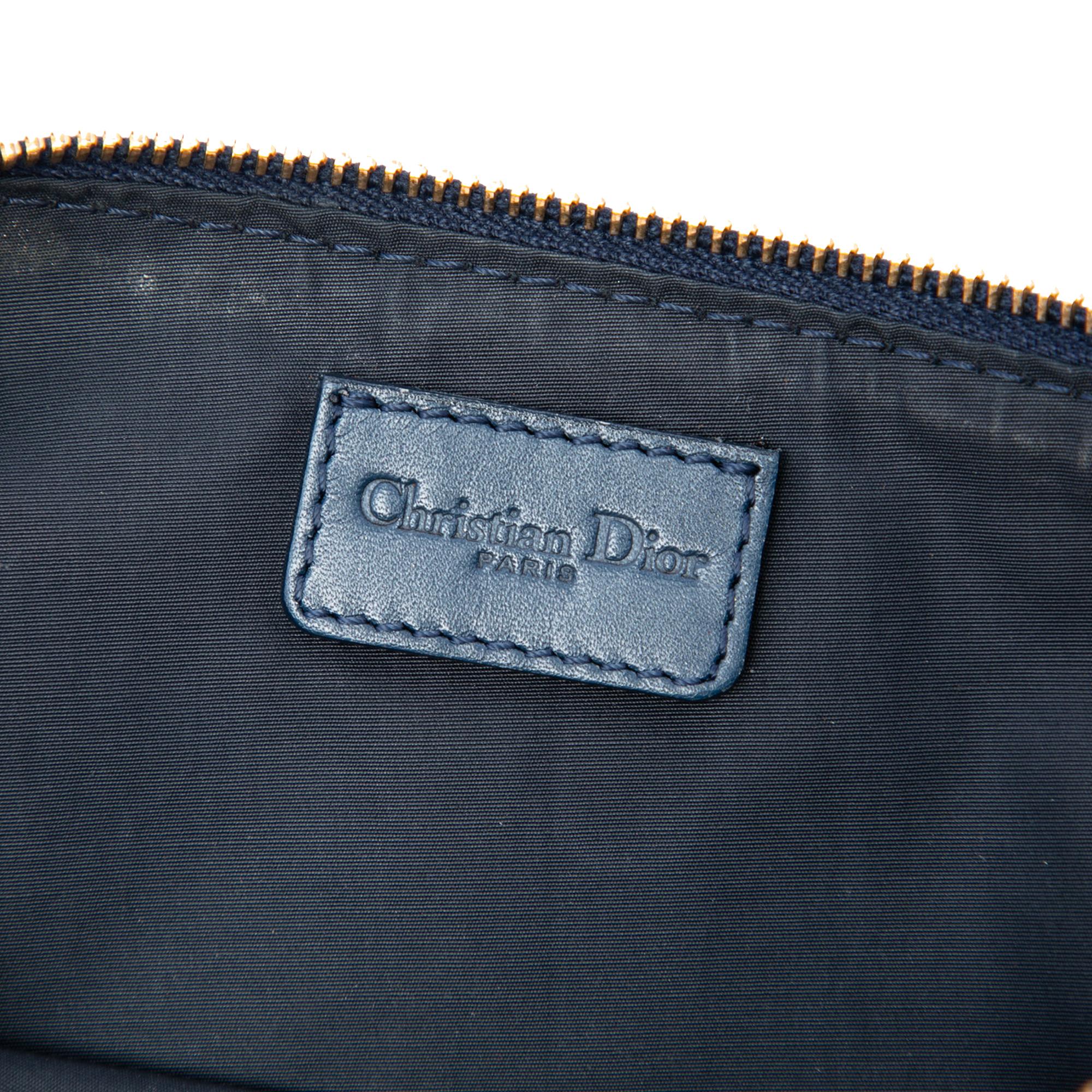 Dior Mini Diorissimo Canvas Saddle Pochette