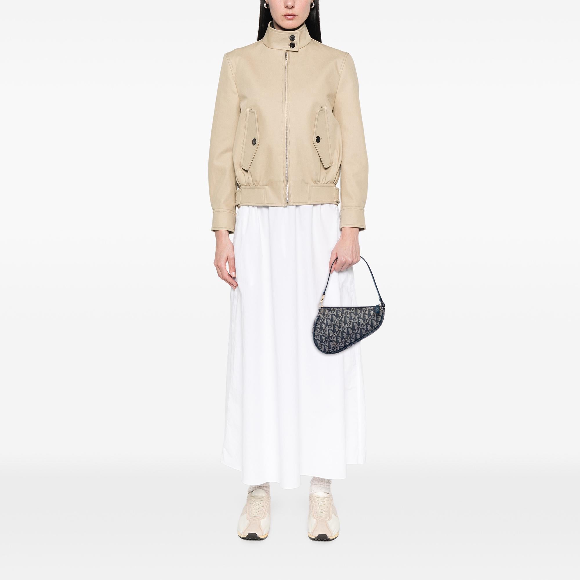 Dior Mini Diorissimo Canvas Saddle Pochette