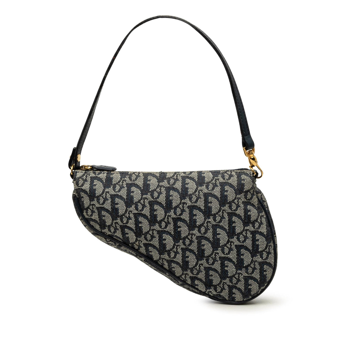 Dior Mini Diorissimo Canvas Saddle Pochette