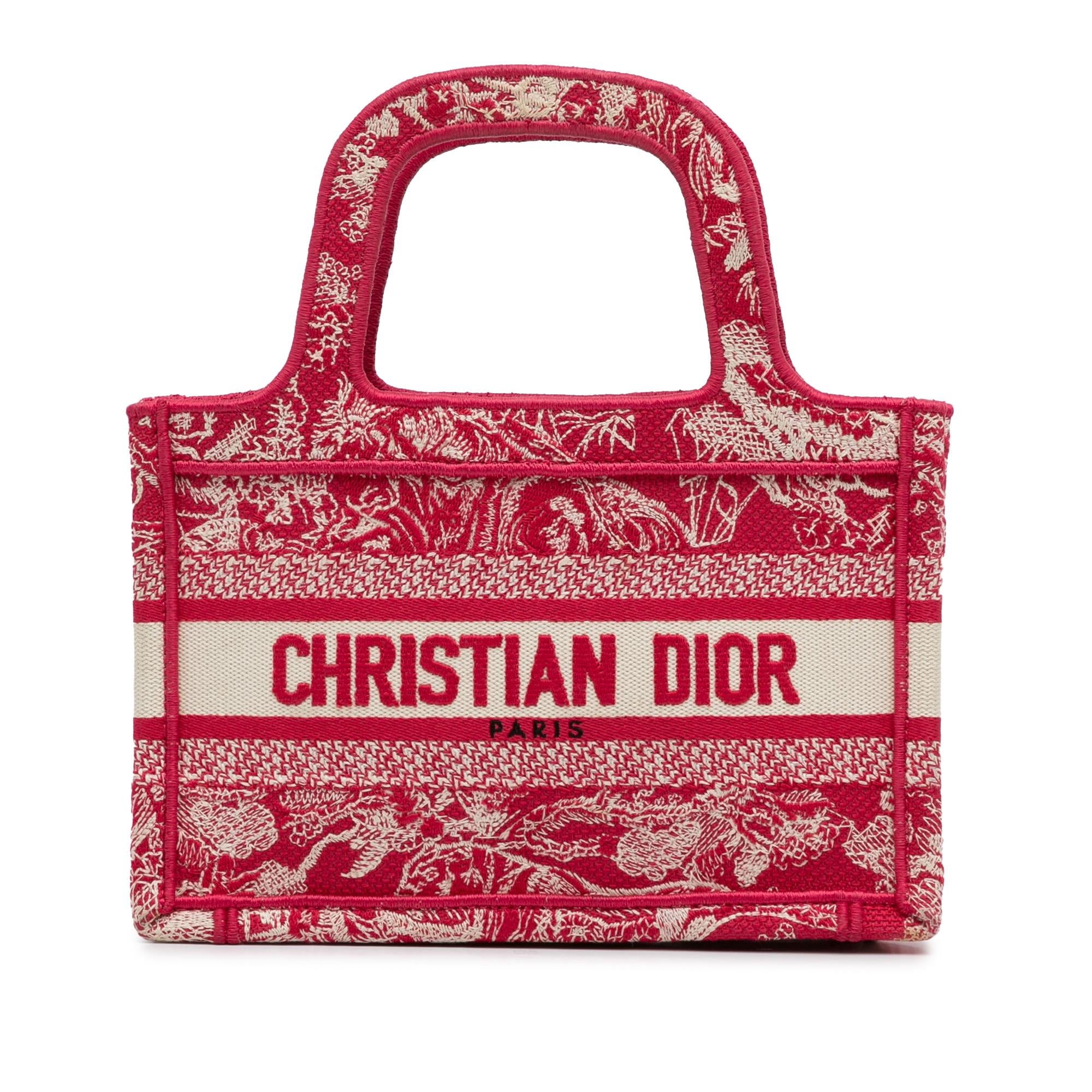 Dior Mini Embroidered Book Tote (SHG-PkGOnT)