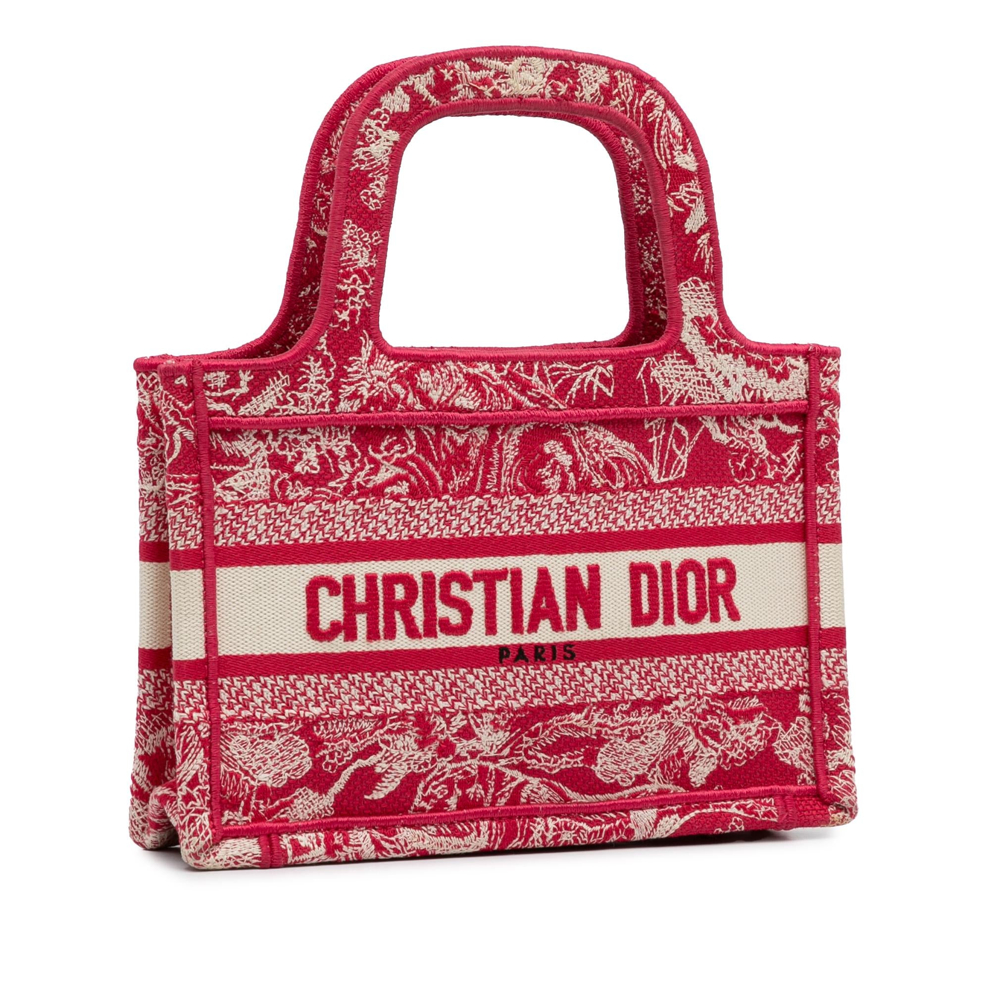 Dior Mini Embroidered Book Tote (SHG-PkGOnT)