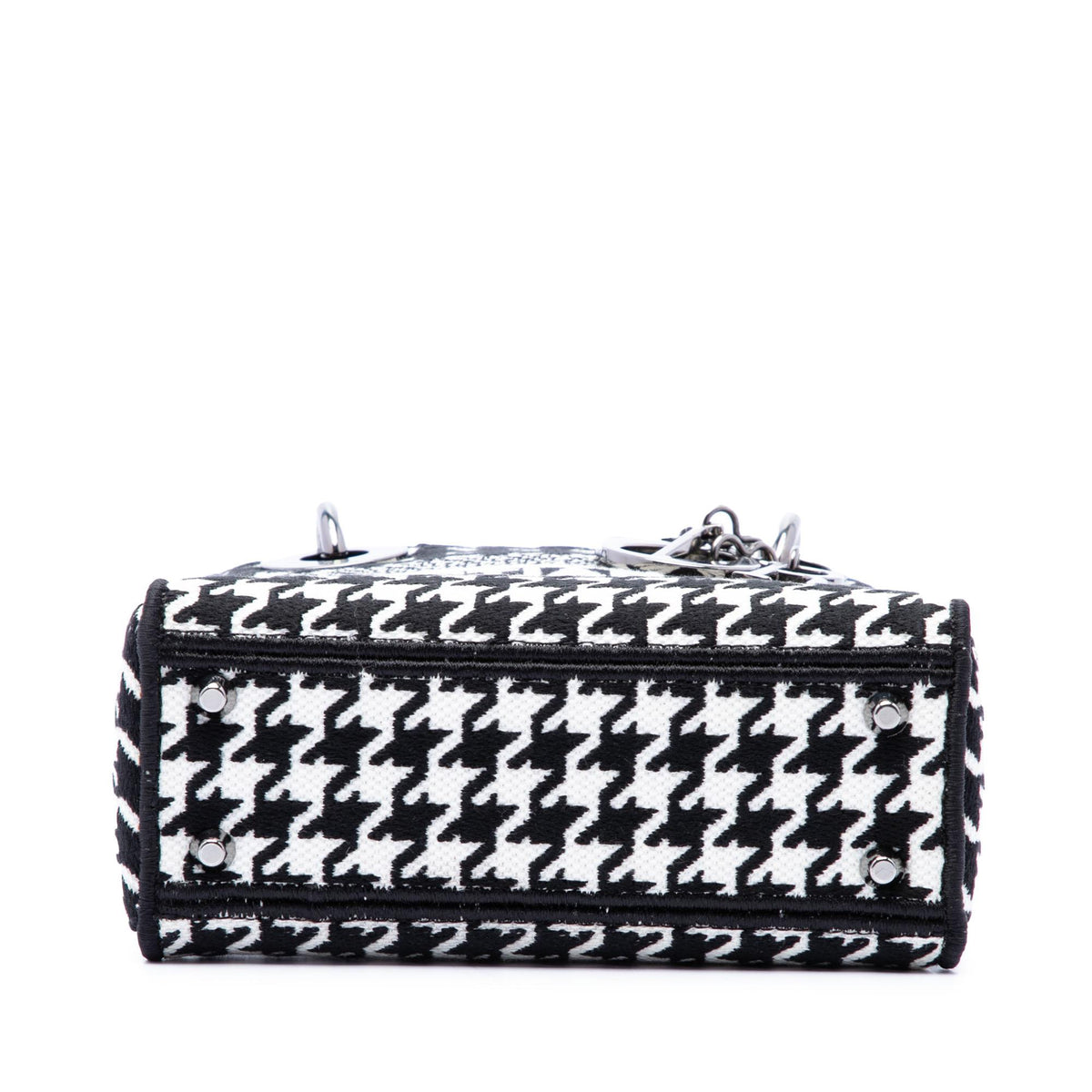 Dior Mini Embroidered Canvas Houndstooth Lady D Lite