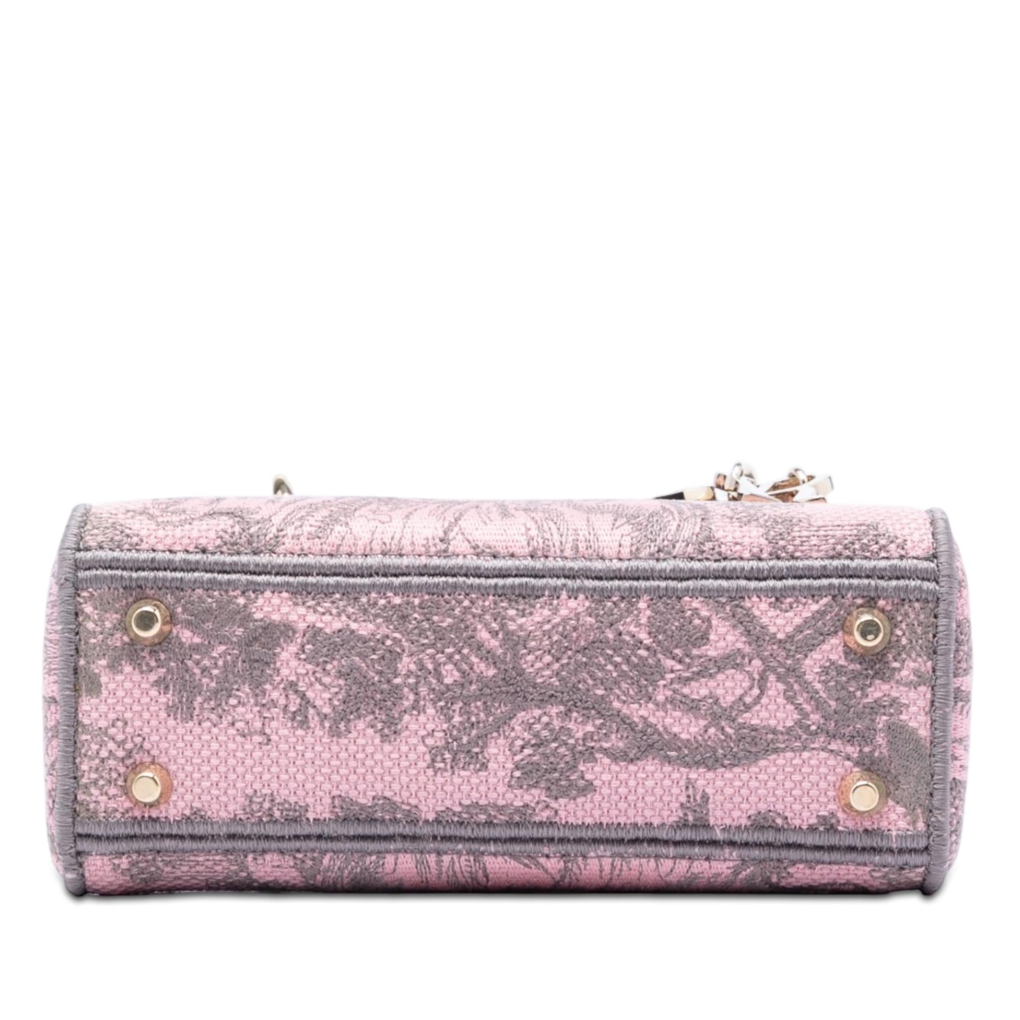 Dior Mini Embroidered Canvas Toile De Jouy Lady D Lite