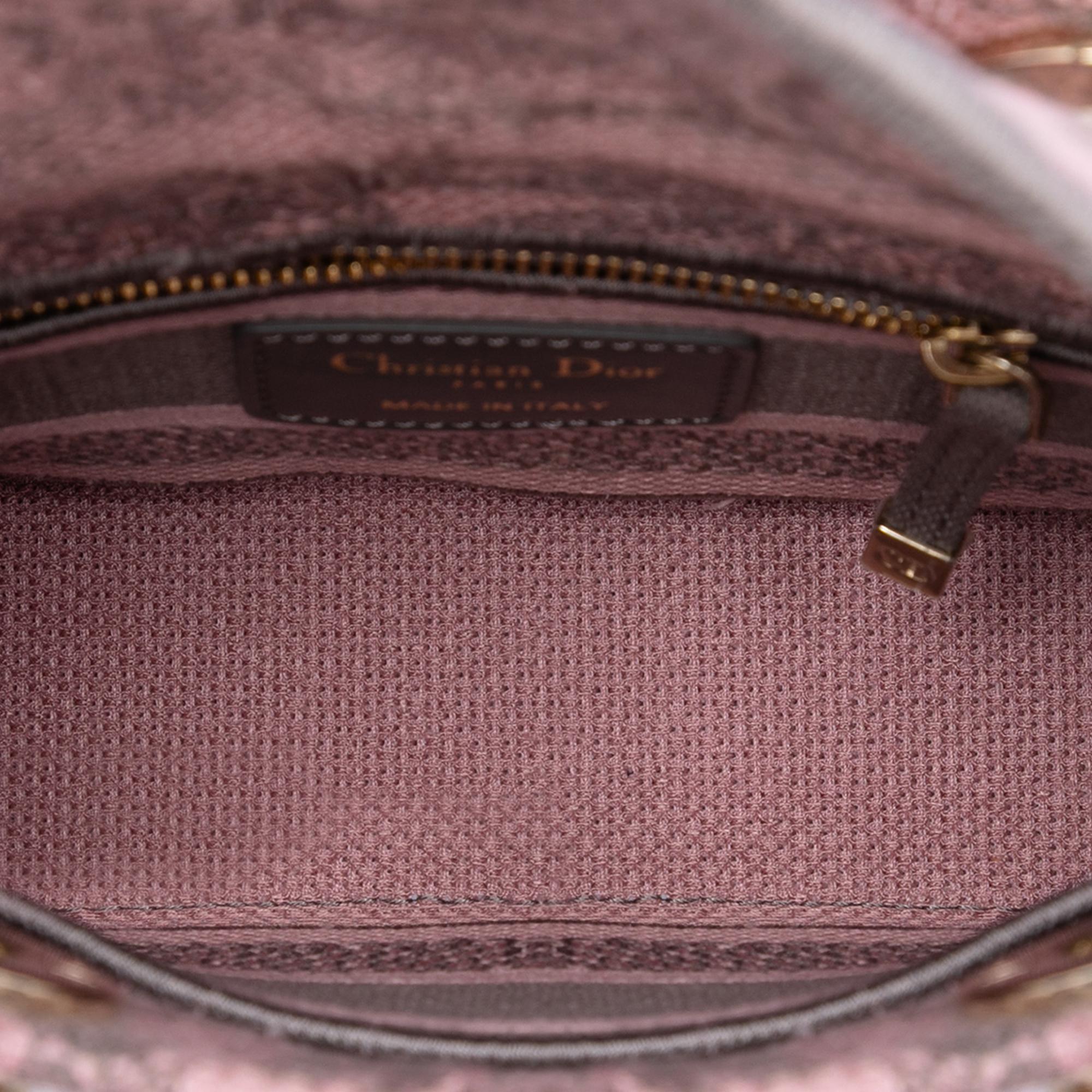 Dior Mini Embroidered Canvas Toile De Jouy Lady D Lite