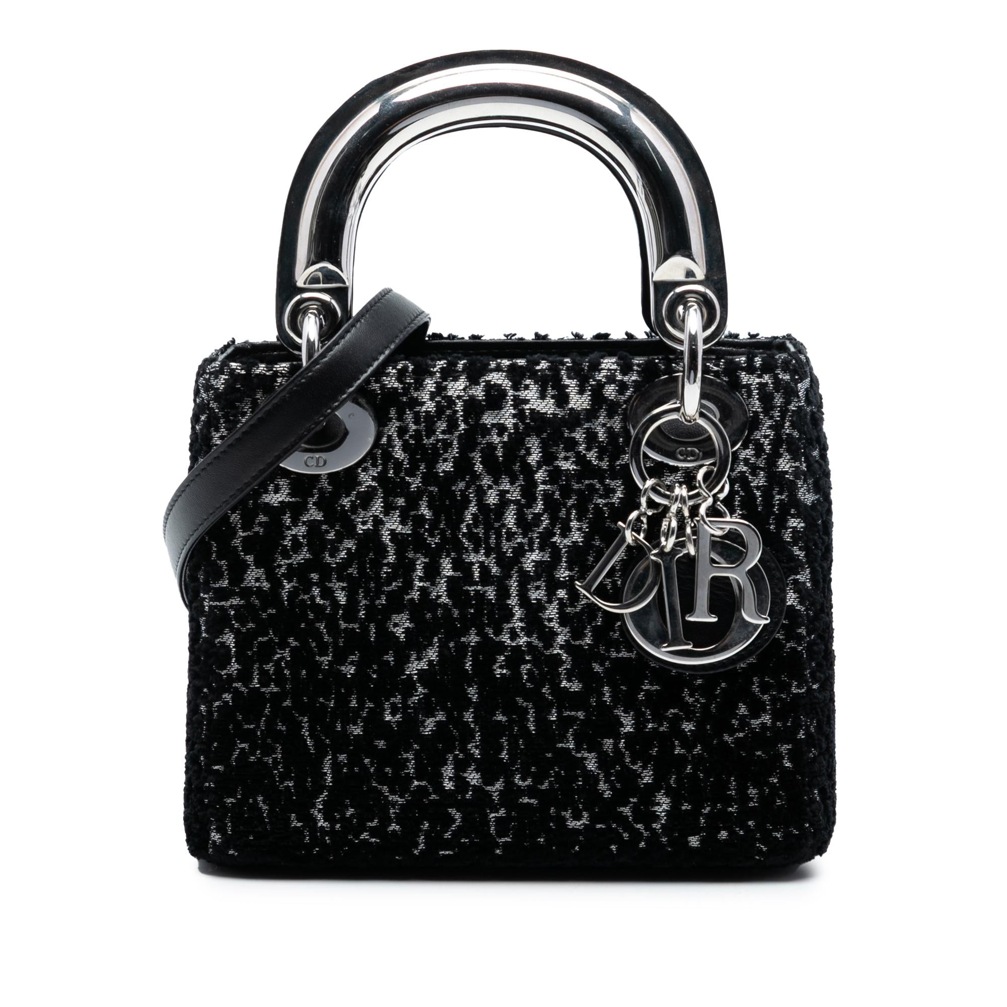 Dior Mini Fabric Lame Lady Dior