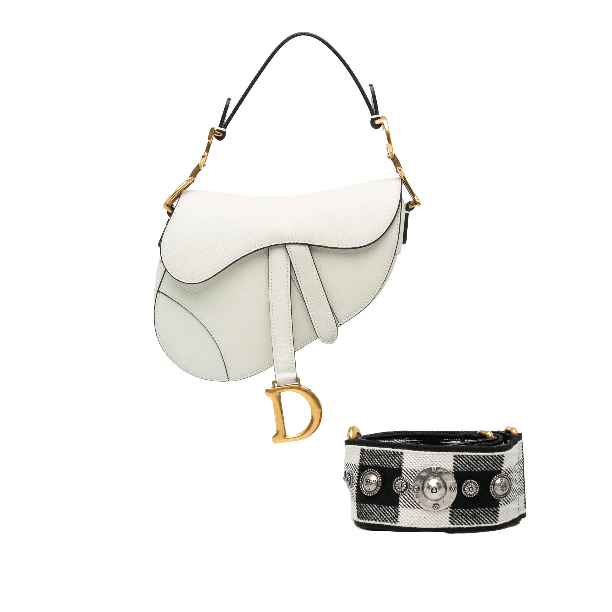 Dior Mini Grained Calfskin Saddle Bag