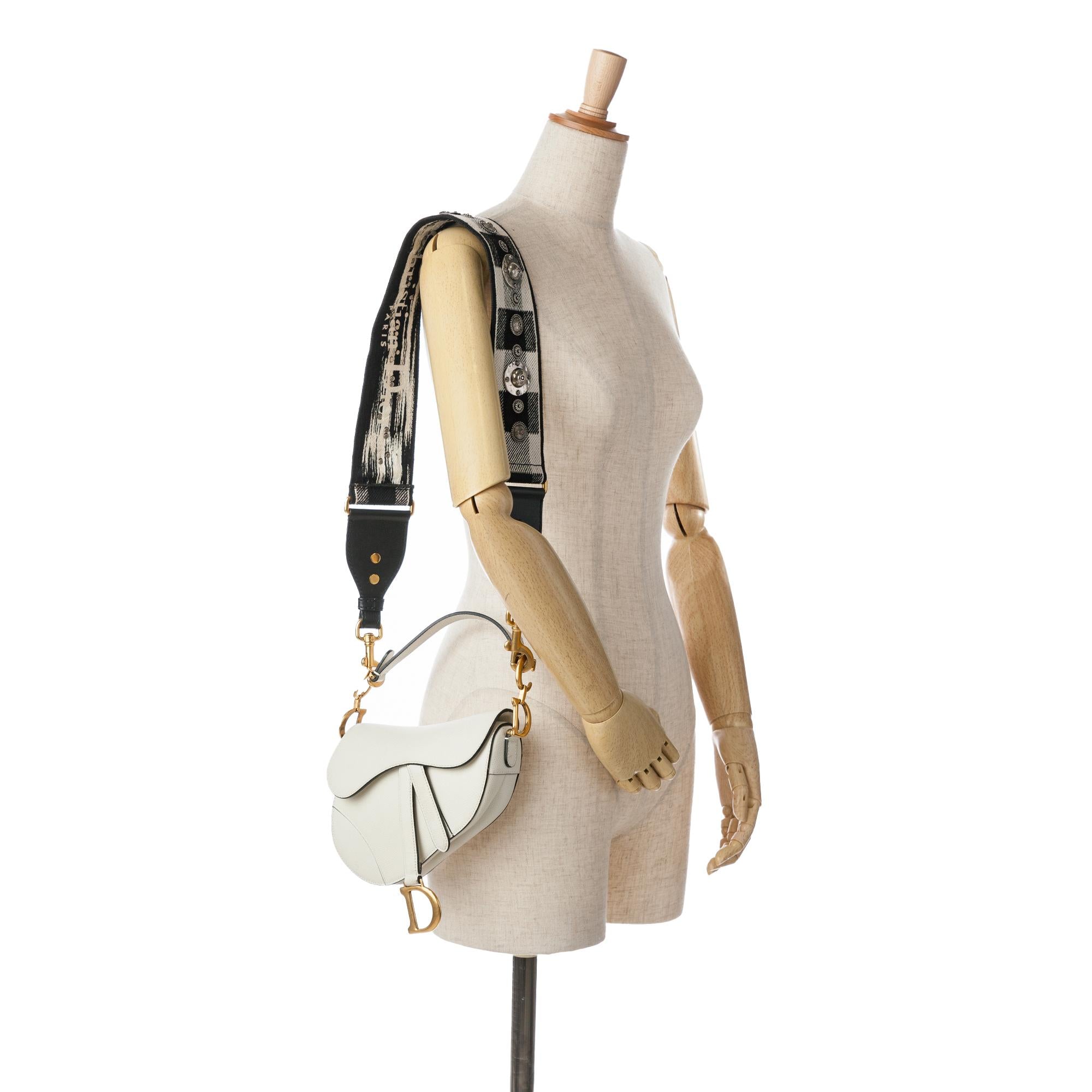 Dior Mini Grained Calfskin Saddle Bag