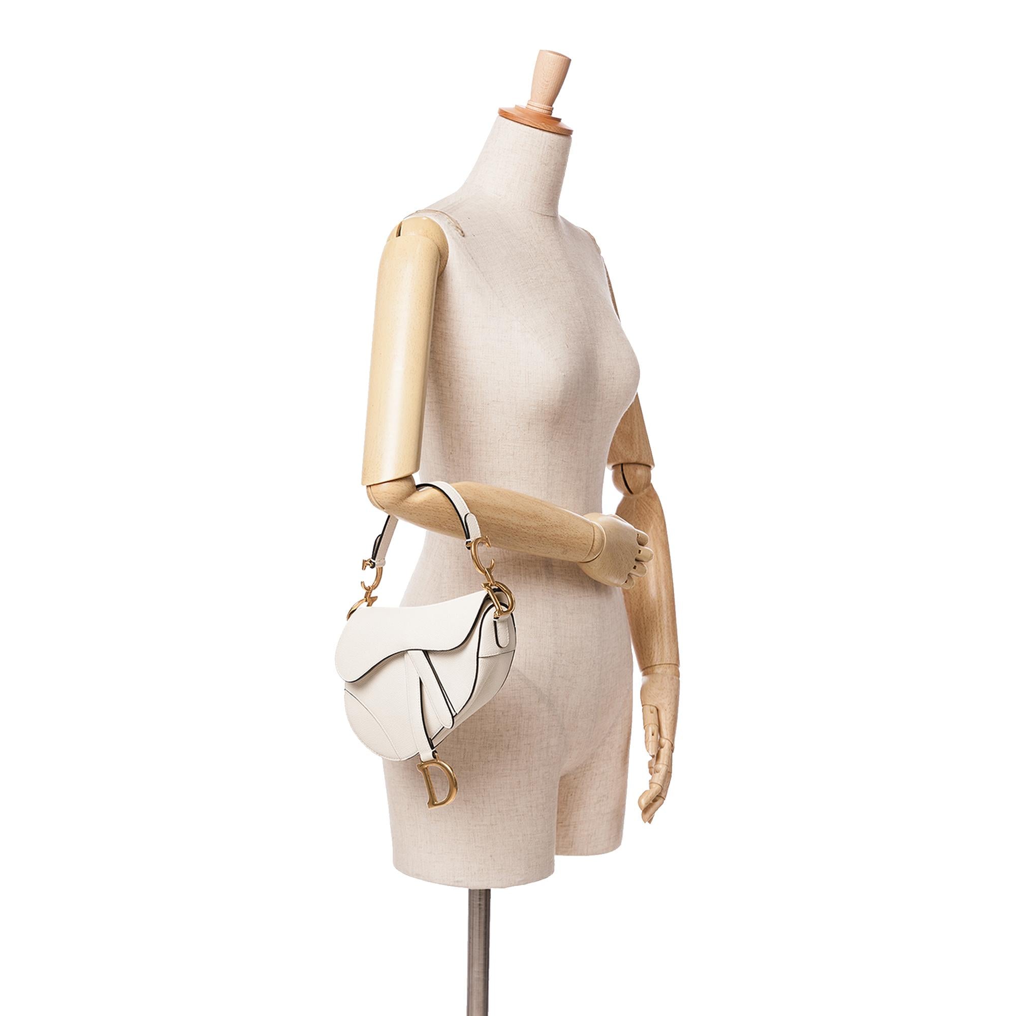 Dior Mini Grained Calfskin Saddle Bag