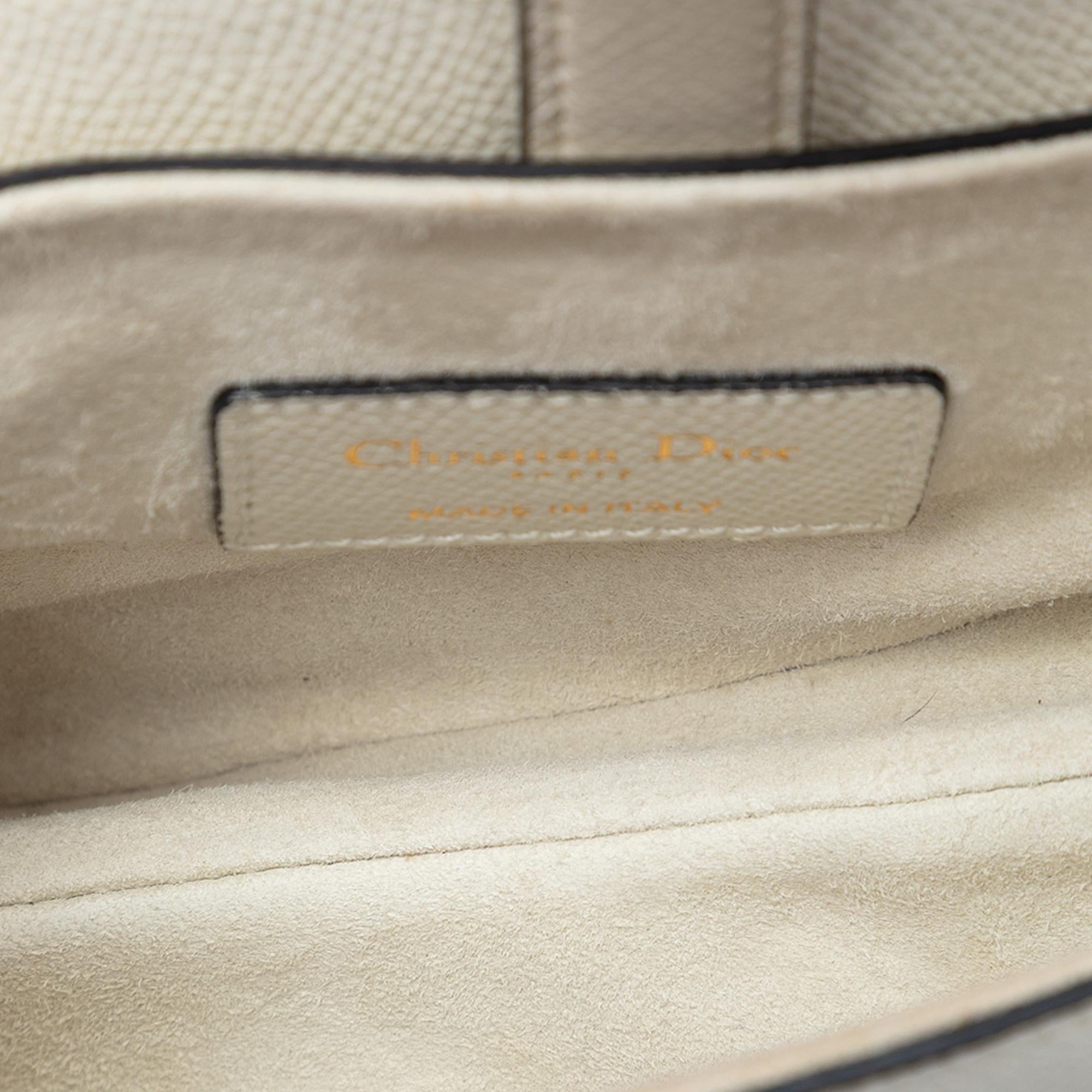 Dior Mini Grained Calfskin Saddle Bag