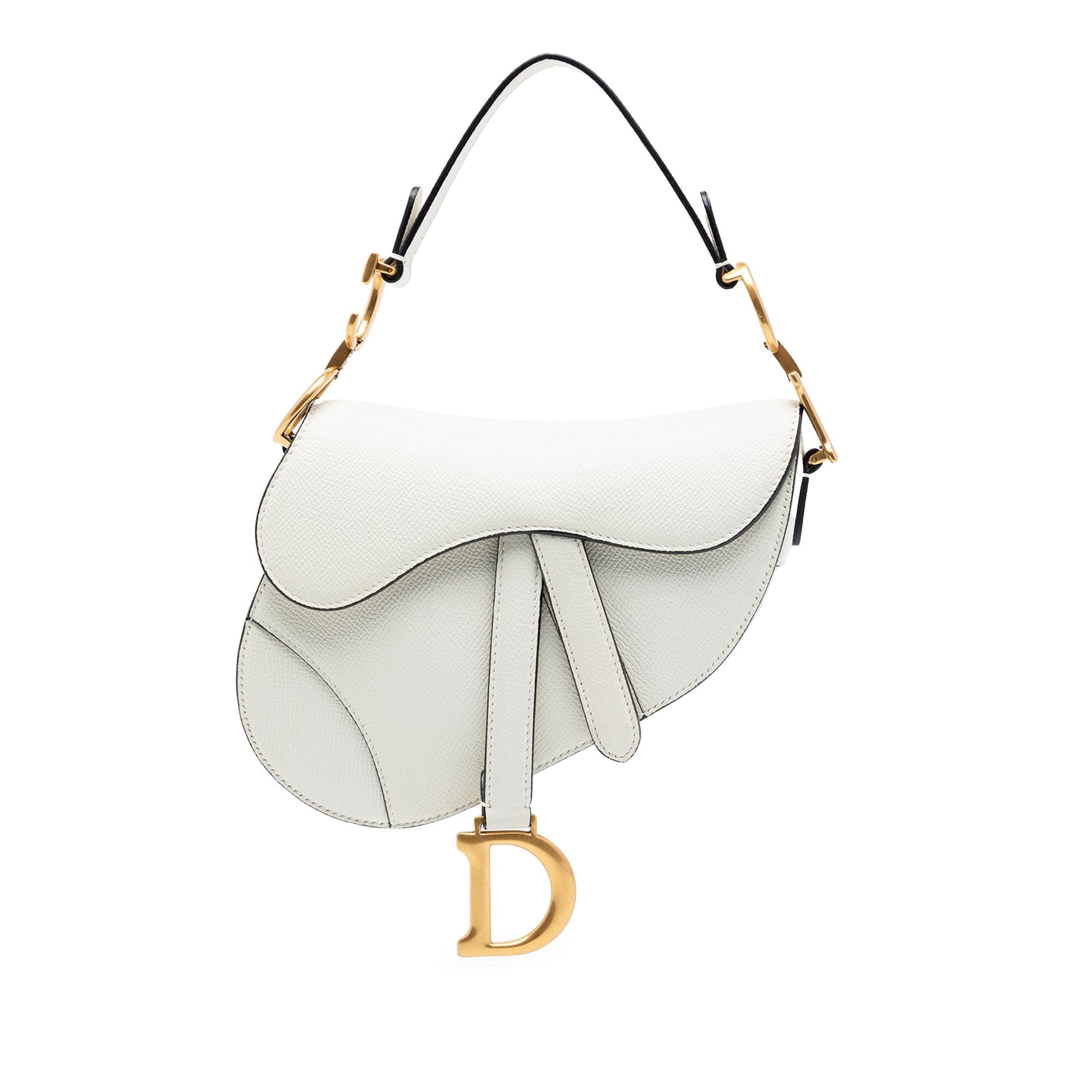 Dior Mini Grained Calfskin Saddle Bag