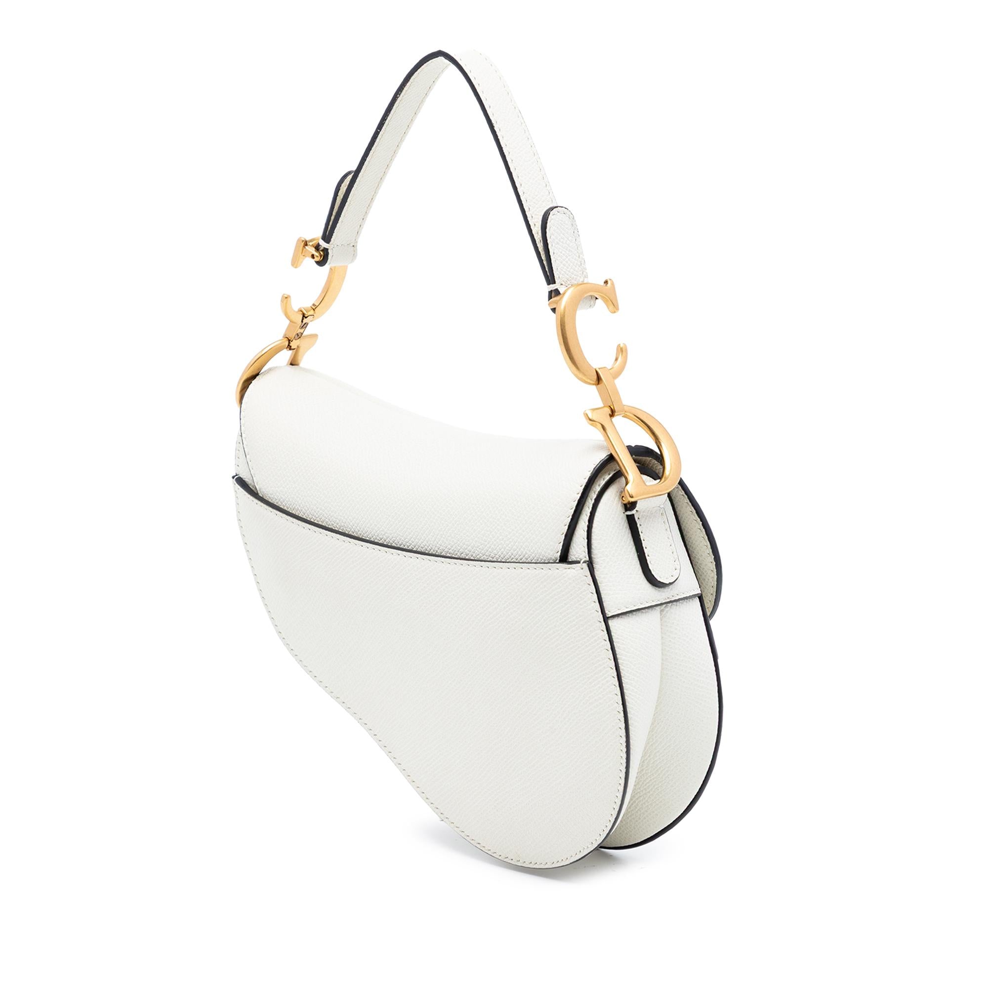 Dior Mini Grained Calfskin Saddle Bag