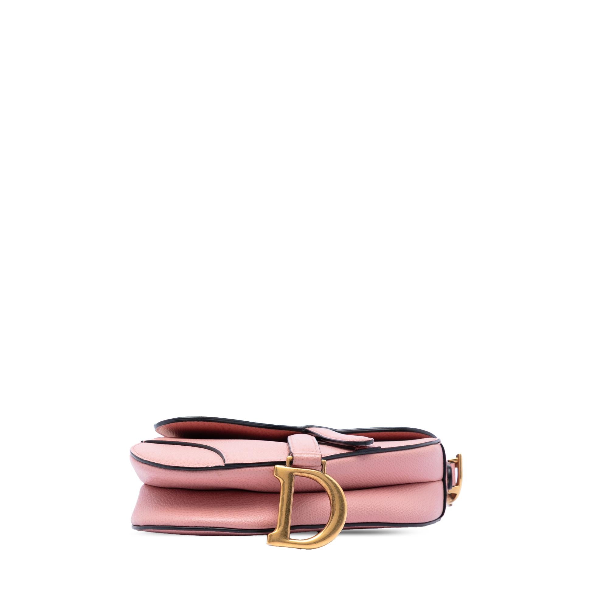Dior Mini Grained Calfskin Saddle Bag
