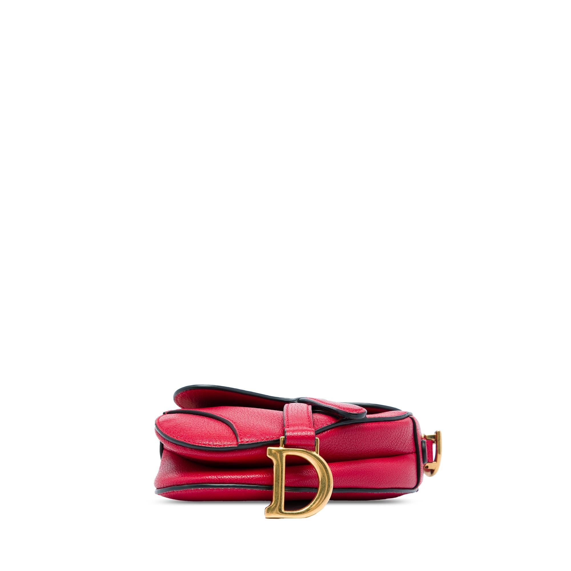 Dior Mini Grained Calfskin Saddle Bag
