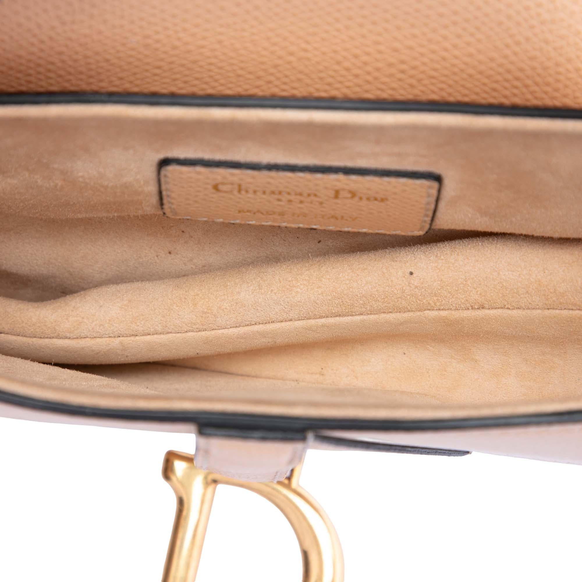 Dior Mini Grained Calfskin Saddle Bag