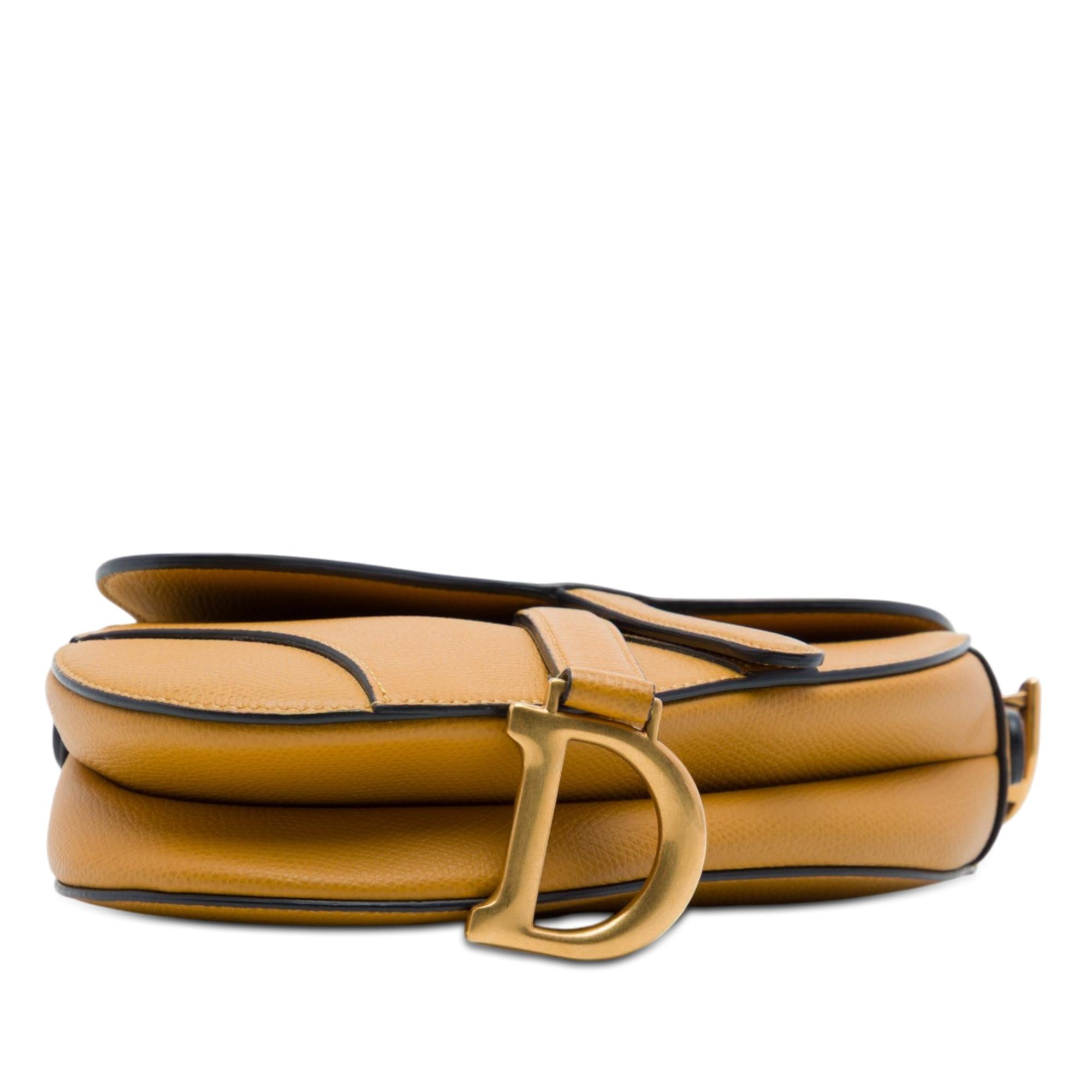 Dior Mini Grained Calfskin Saddle Bag