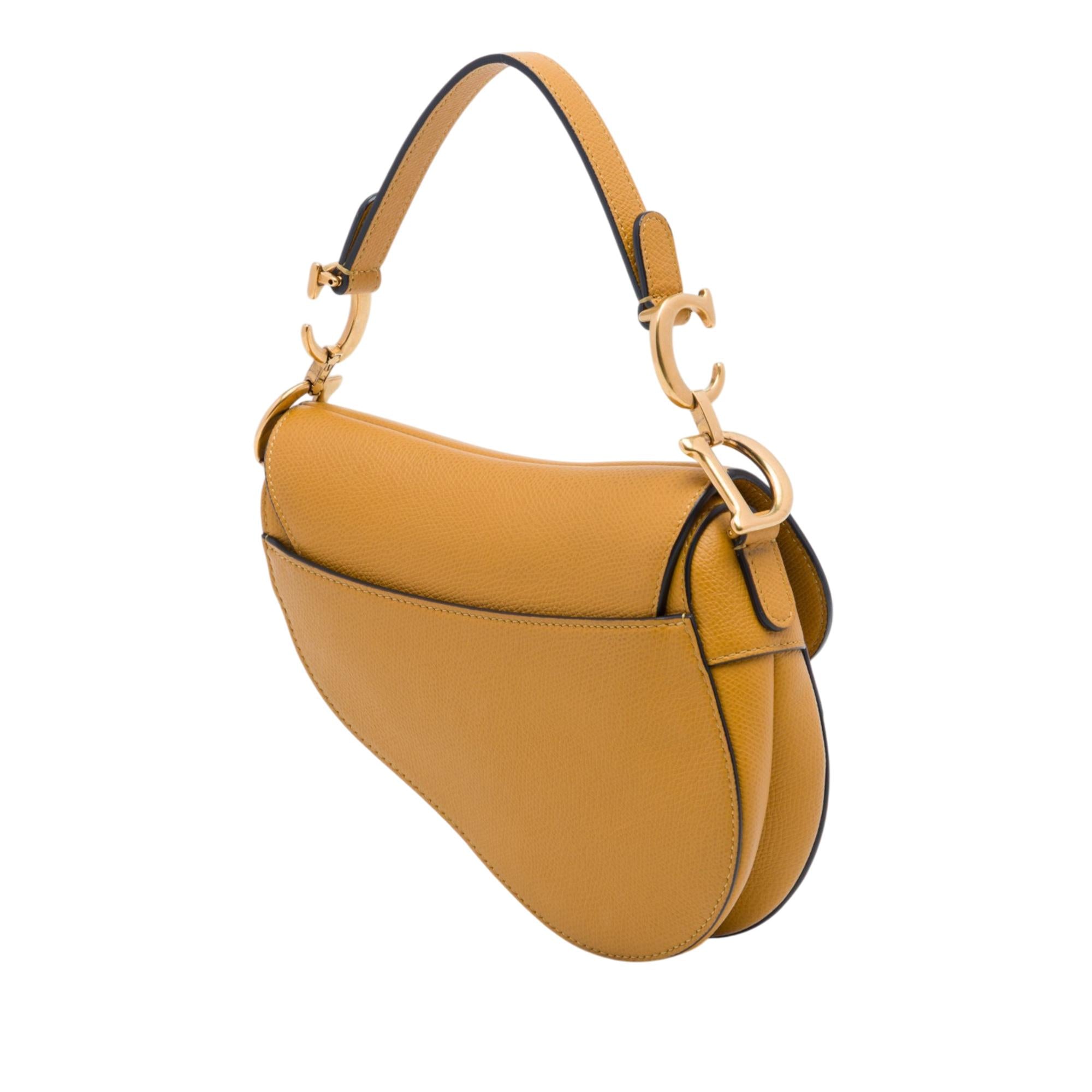 Dior Mini Grained Calfskin Saddle Bag