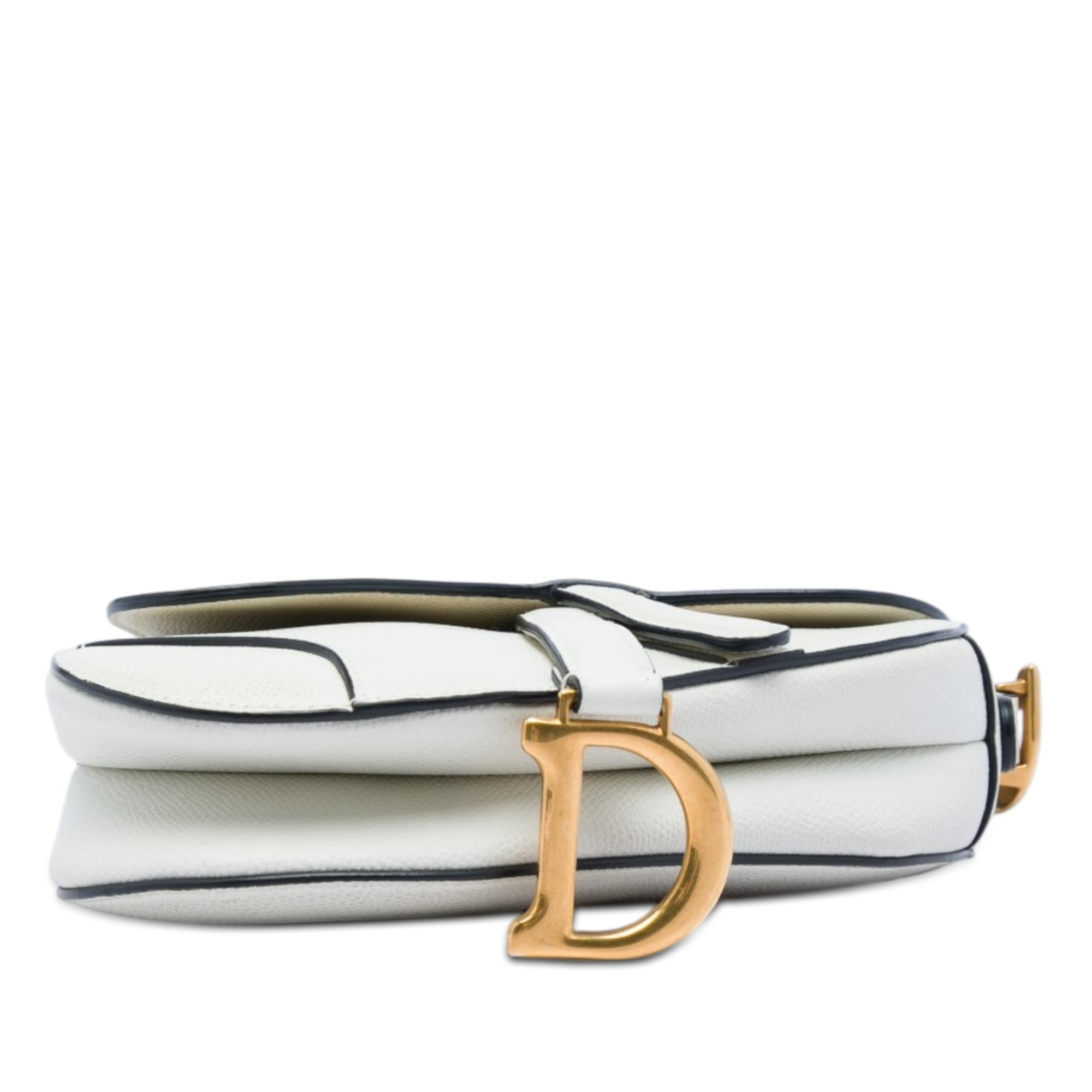 Dior Mini Grained Calfskin Saddle Bag