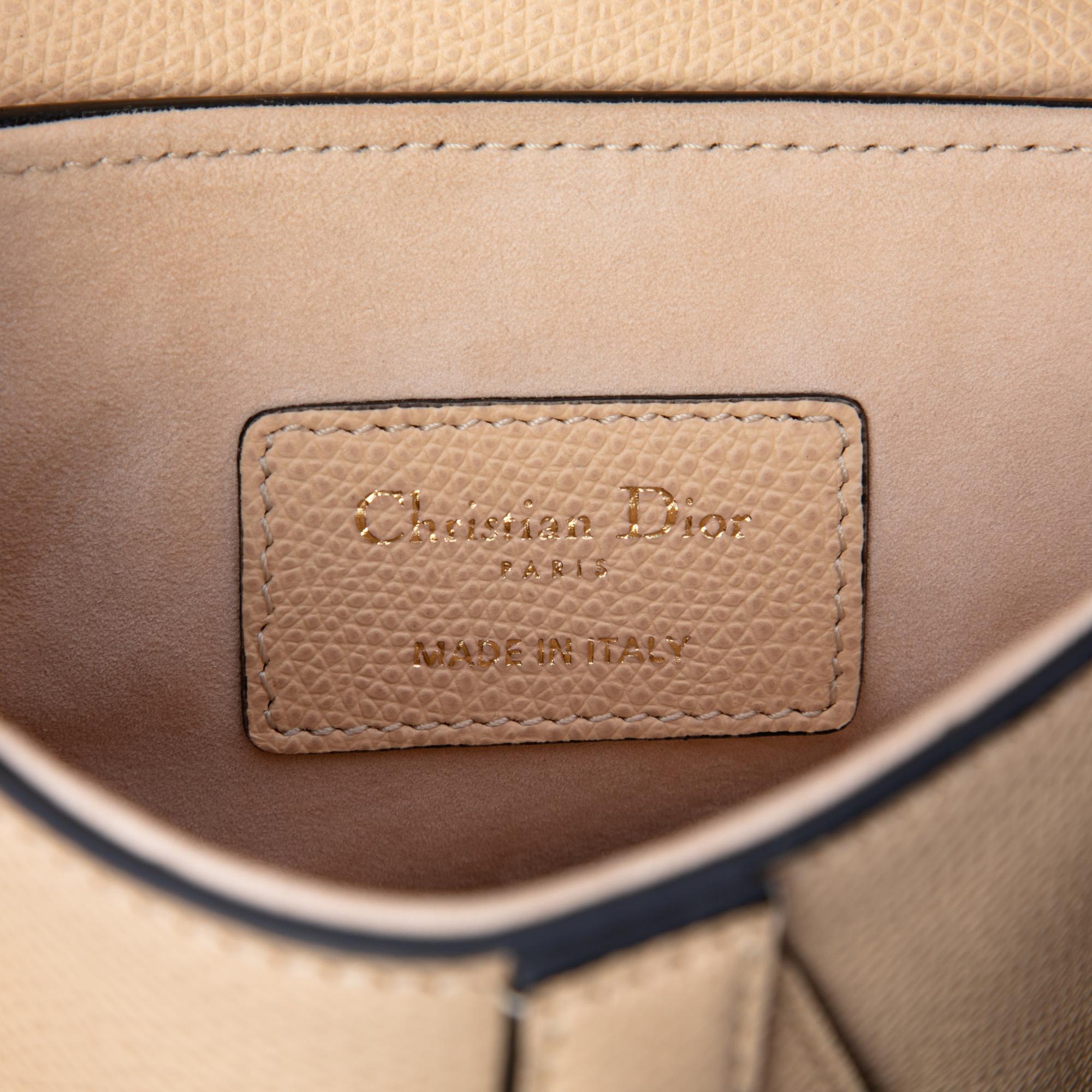 Dior Mini Grained Calfskin Saddle Bag