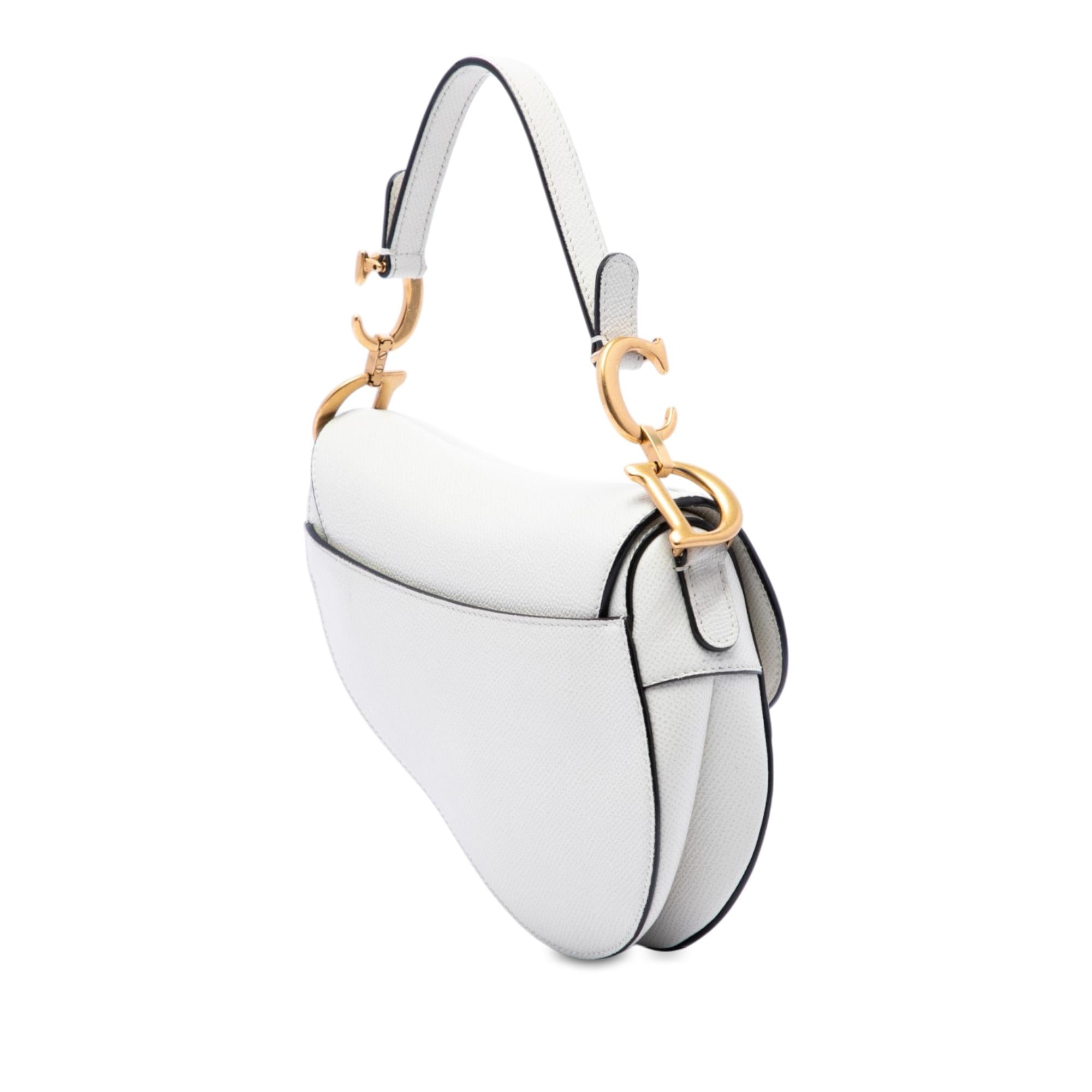 Dior Mini Grained Calfskin Saddle Bag