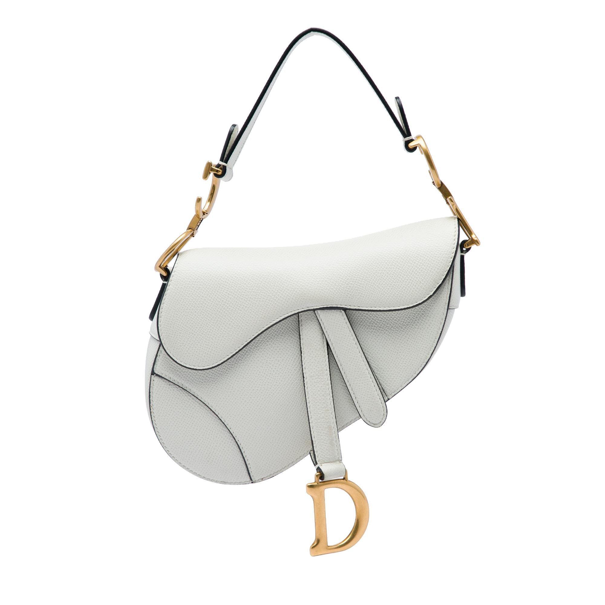Dior Mini Grained Calfskin Saddle Bag
