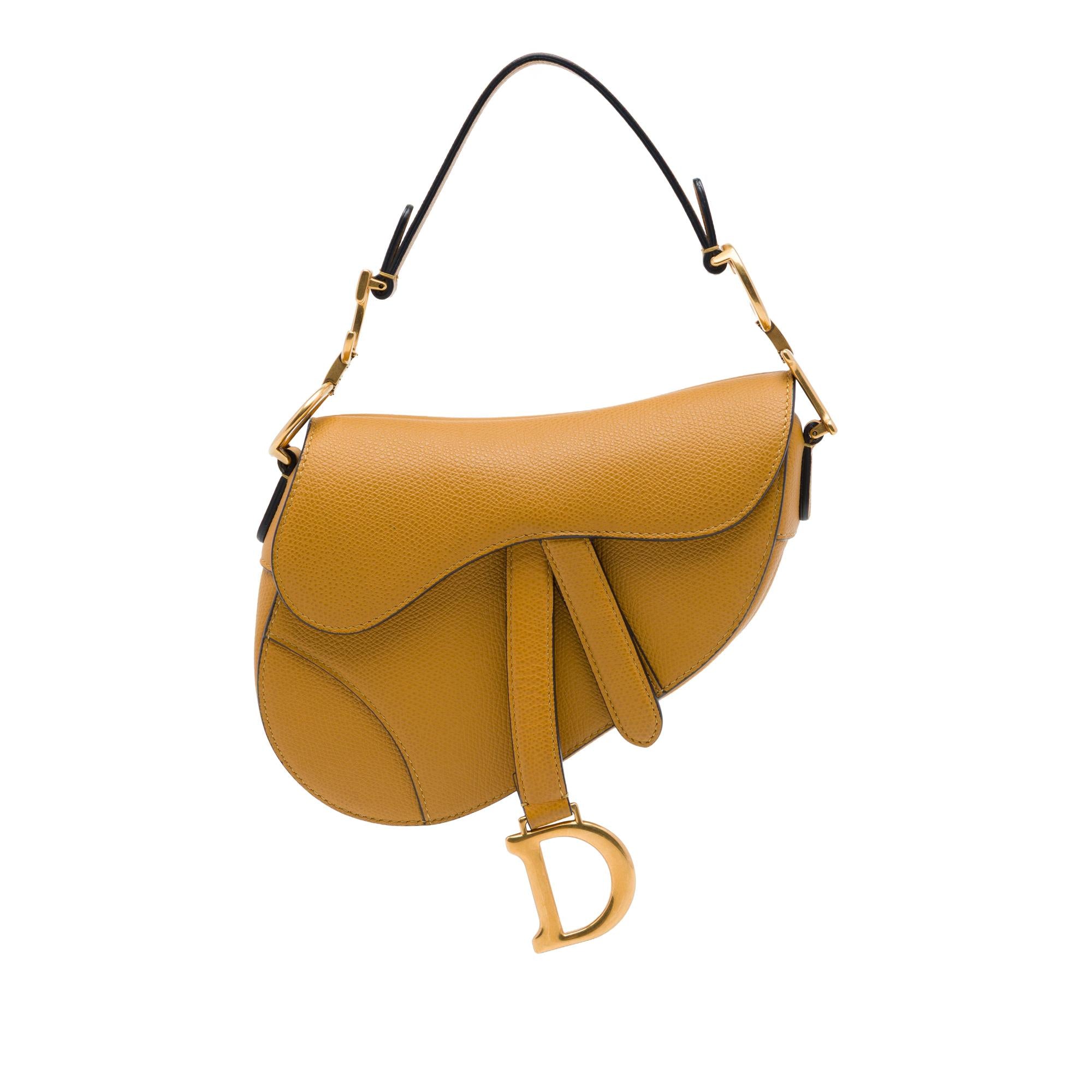 Dior Mini Grained Calfskin Saddle Bag