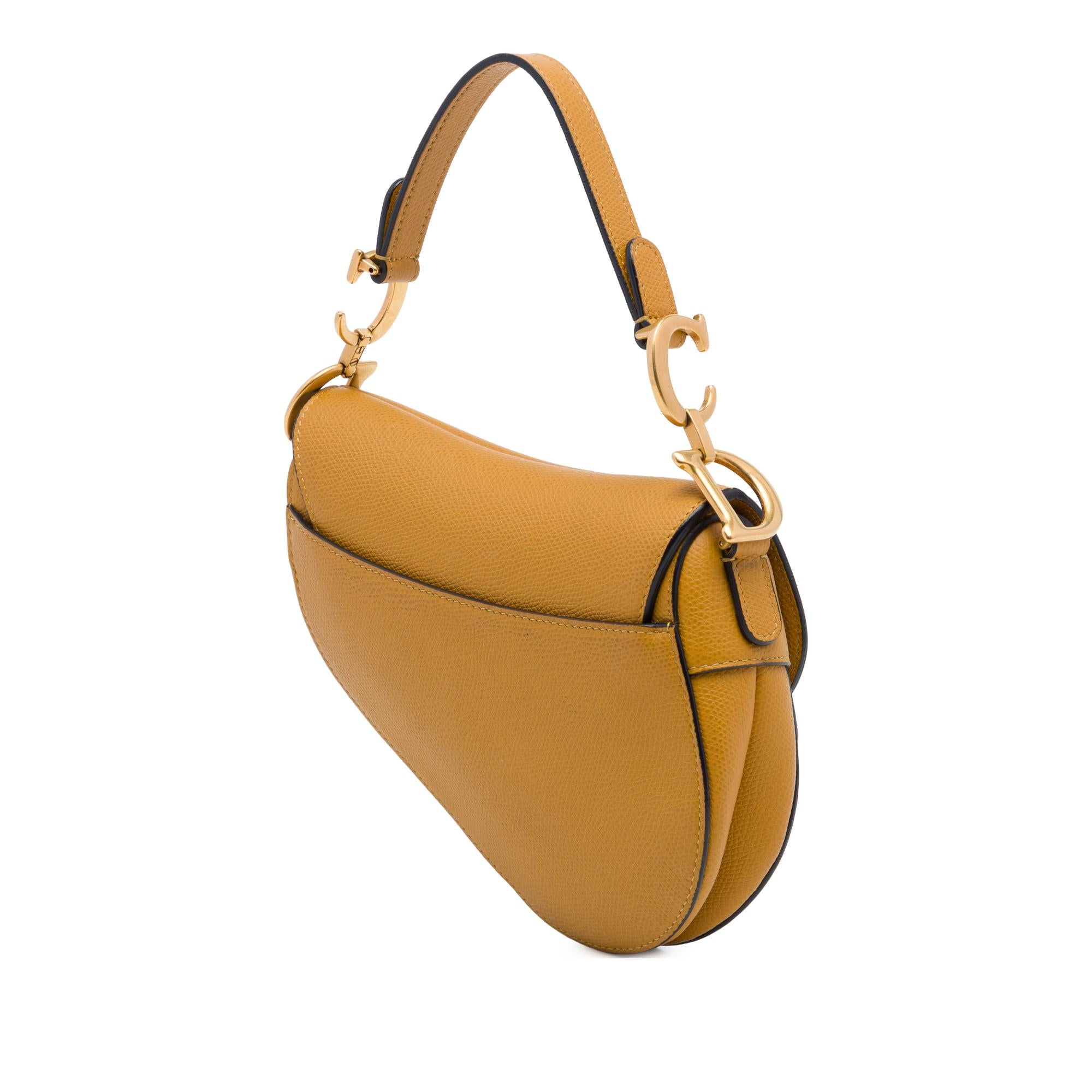 Dior Mini Grained Calfskin Saddle Bag