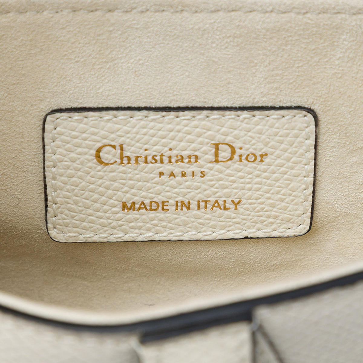 Dior Mini Grained Calfskin Saddle Bag