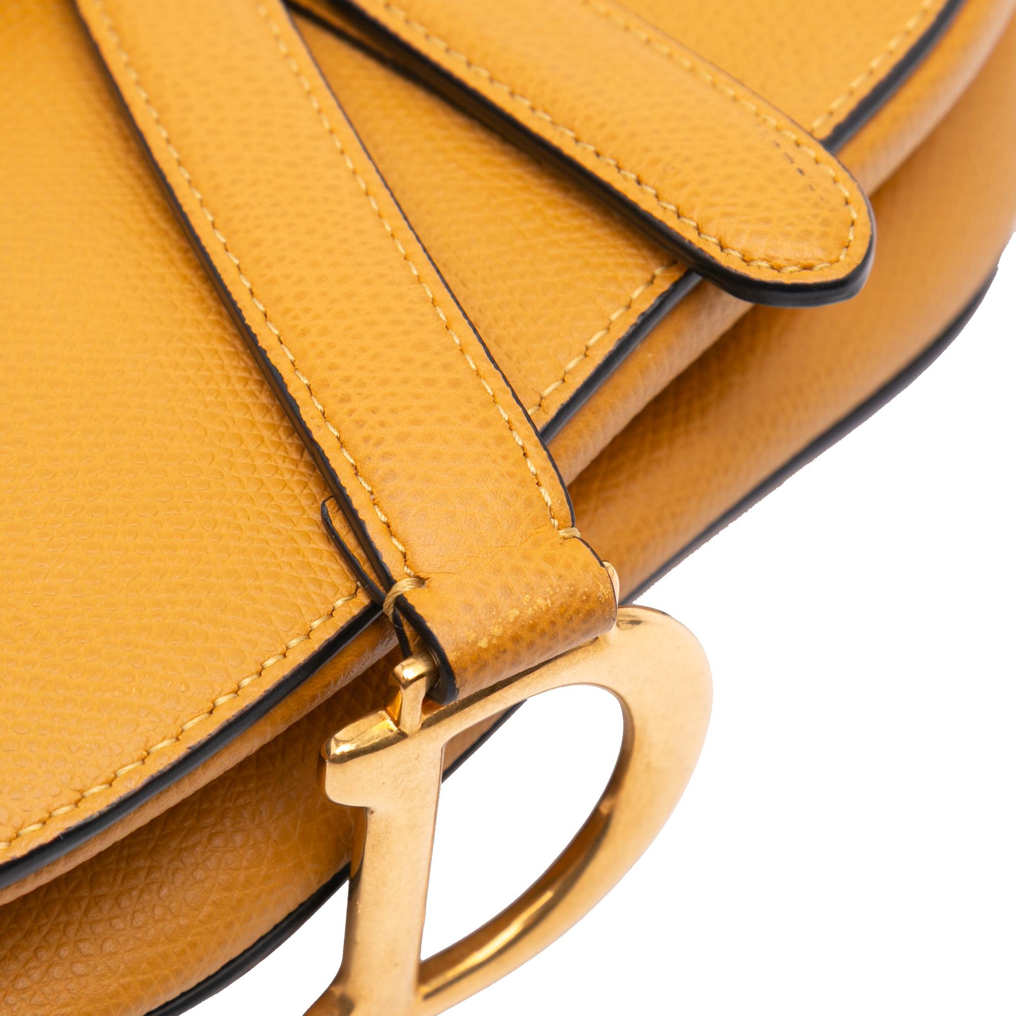 Dior Mini Grained Calfskin Saddle