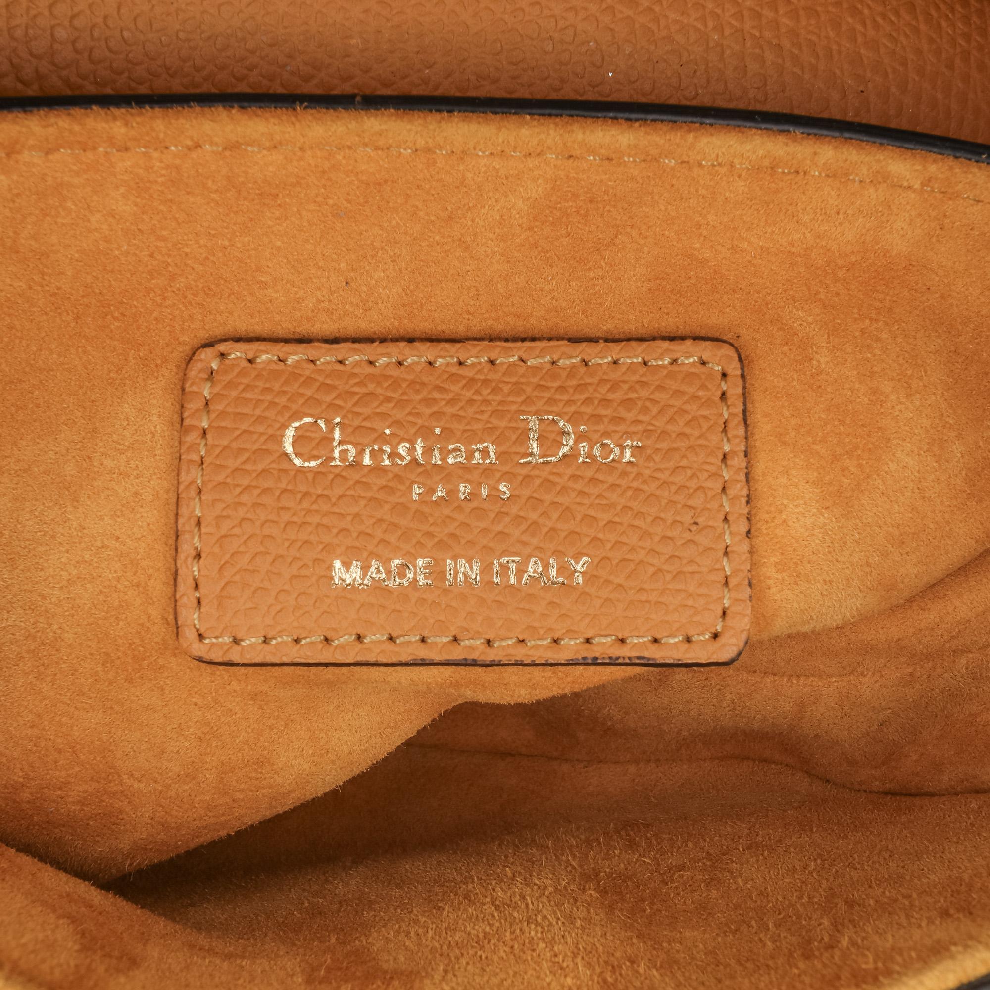 Dior Mini Grained Calfskin Saddle