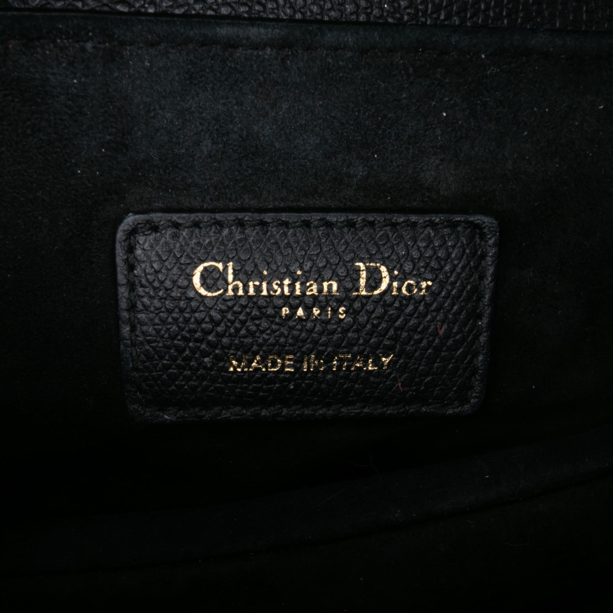 Dior Mini Grained Calfskin Saddle