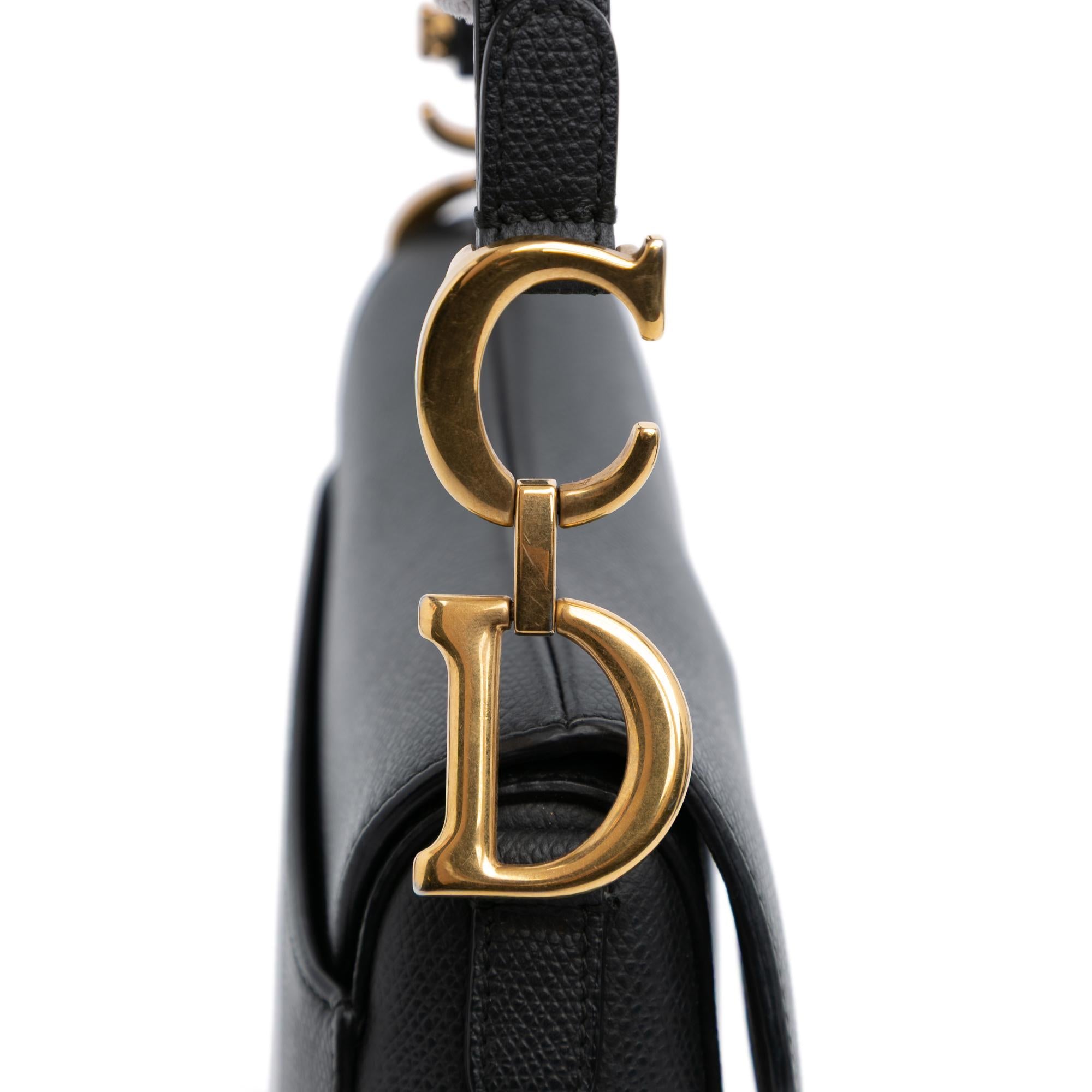 Dior Mini Grained Calfskin Saddle