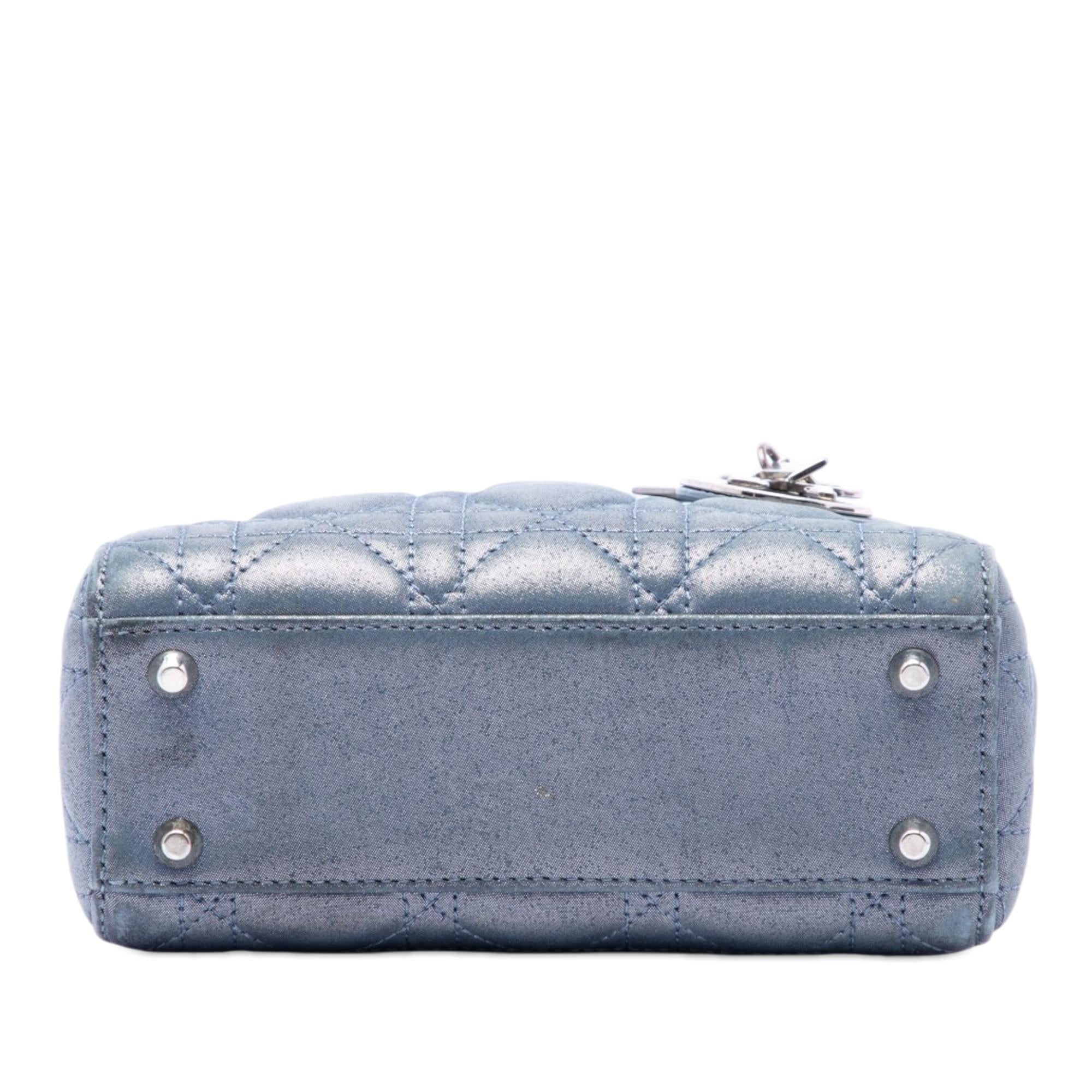 Dior Mini Iridescent Lambskin Cannage Lady Dior
