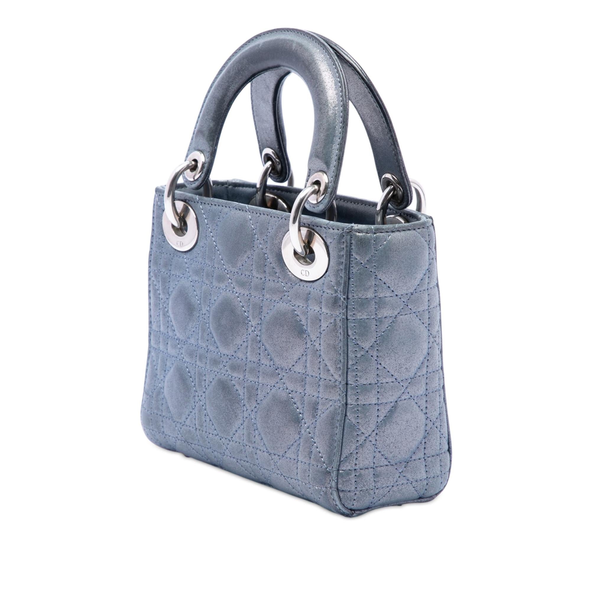 Dior Mini Iridescent Lambskin Cannage Lady Dior